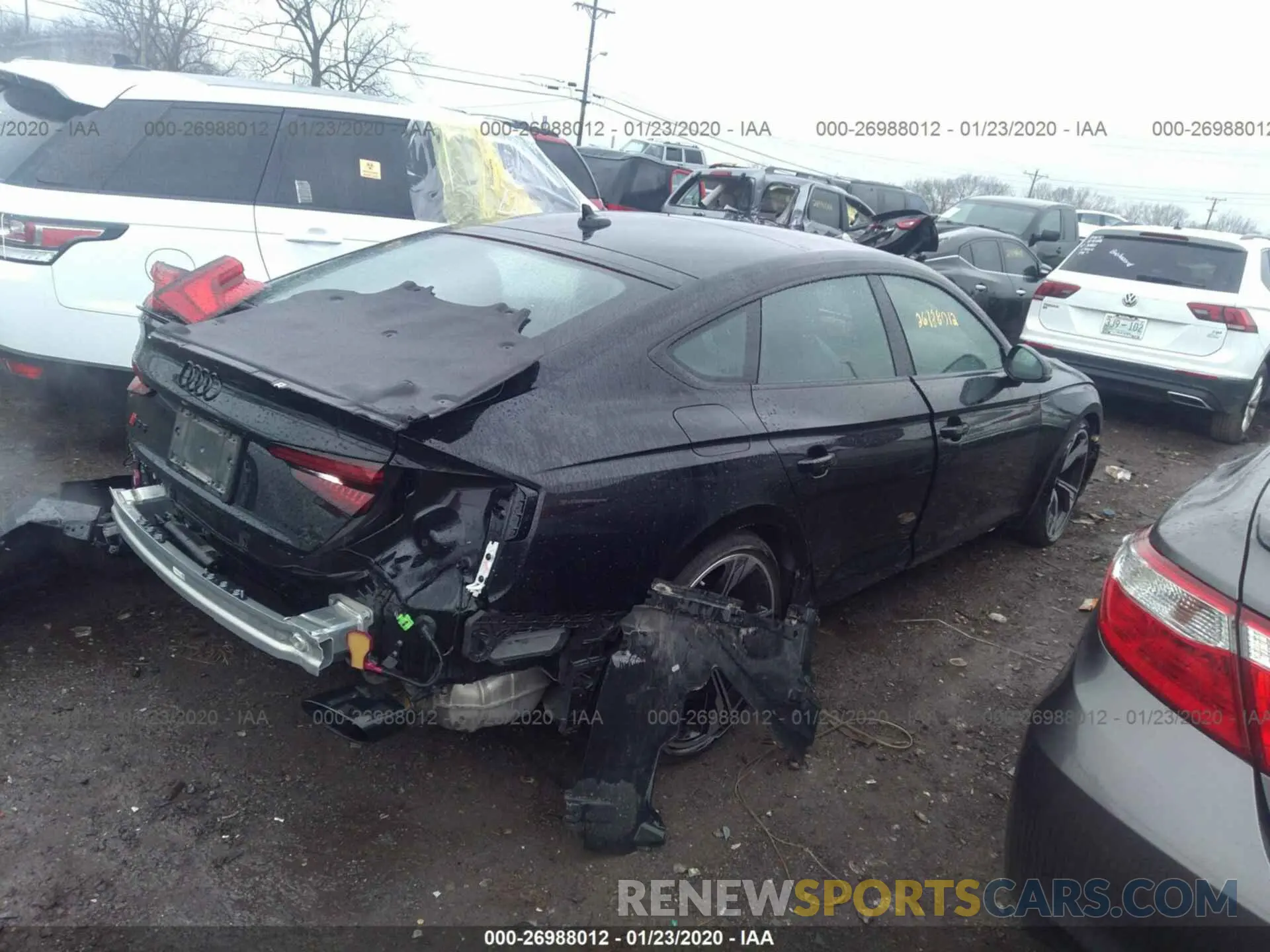 4 fotografías del automóvil dañado WUABWCF52KA905061 AUDI RS5 2019