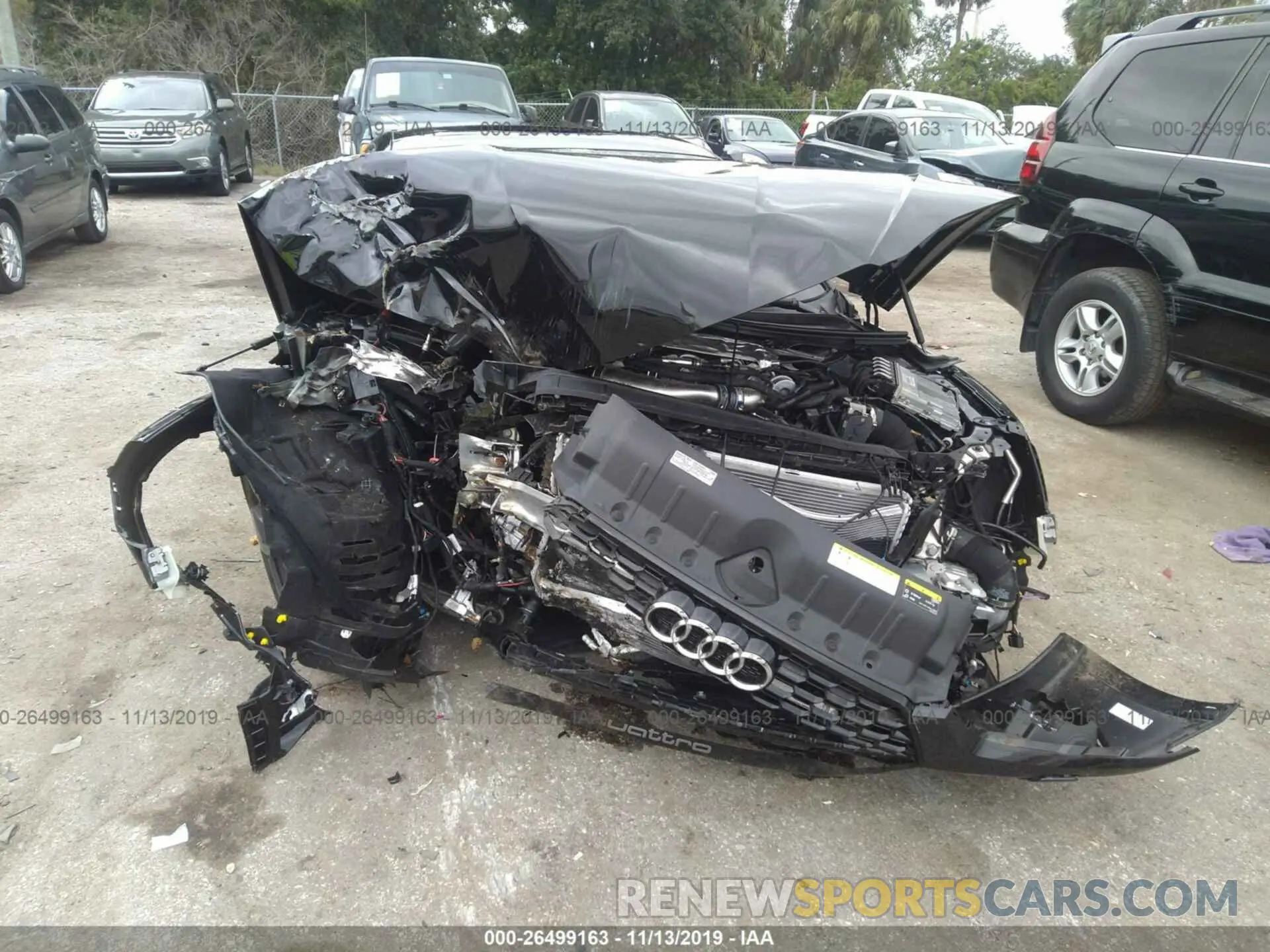 6 fotografías del automóvil dañado WUAPWAF54KA903452 AUDI RS5 2019