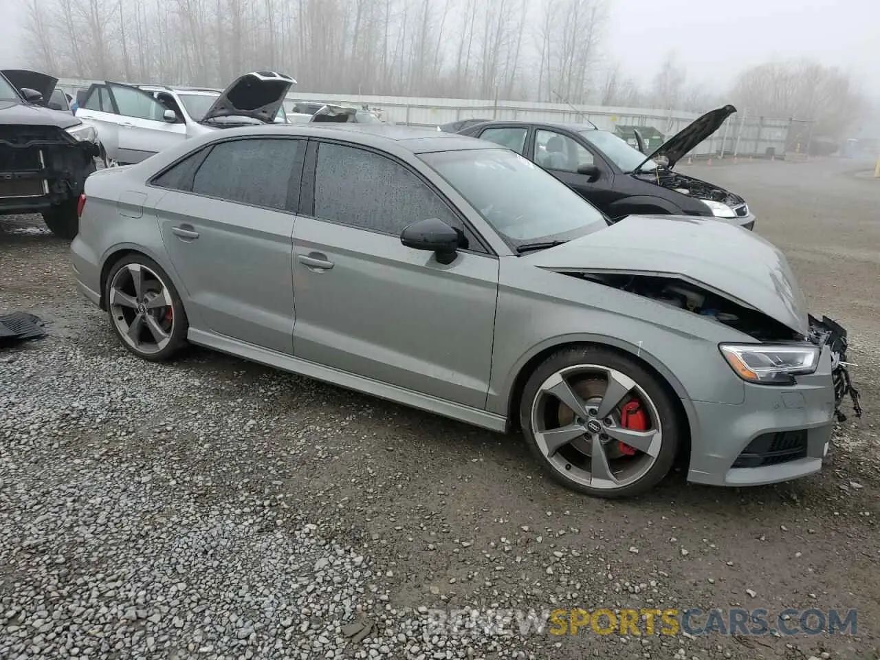 4 fotografías del automóvil dañado WAUE1GFF0LA028755 AUDI S3 2020