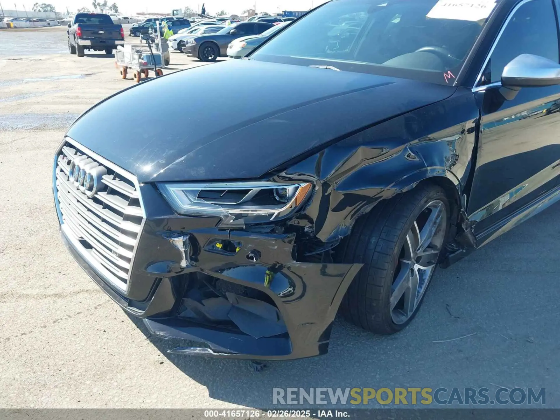 6 fotografías del automóvil dañado WAUE1GFF4LA006872 AUDI S3 2020