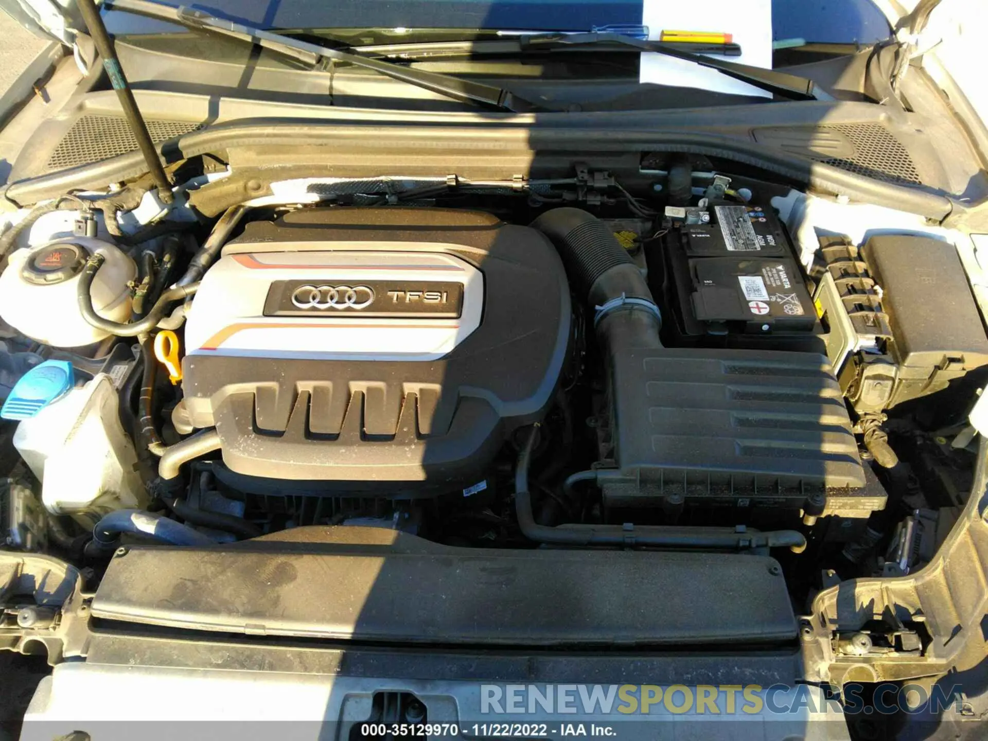 10 fotografías del automóvil dañado WAUE1GFF4LA092894 AUDI S3 2020