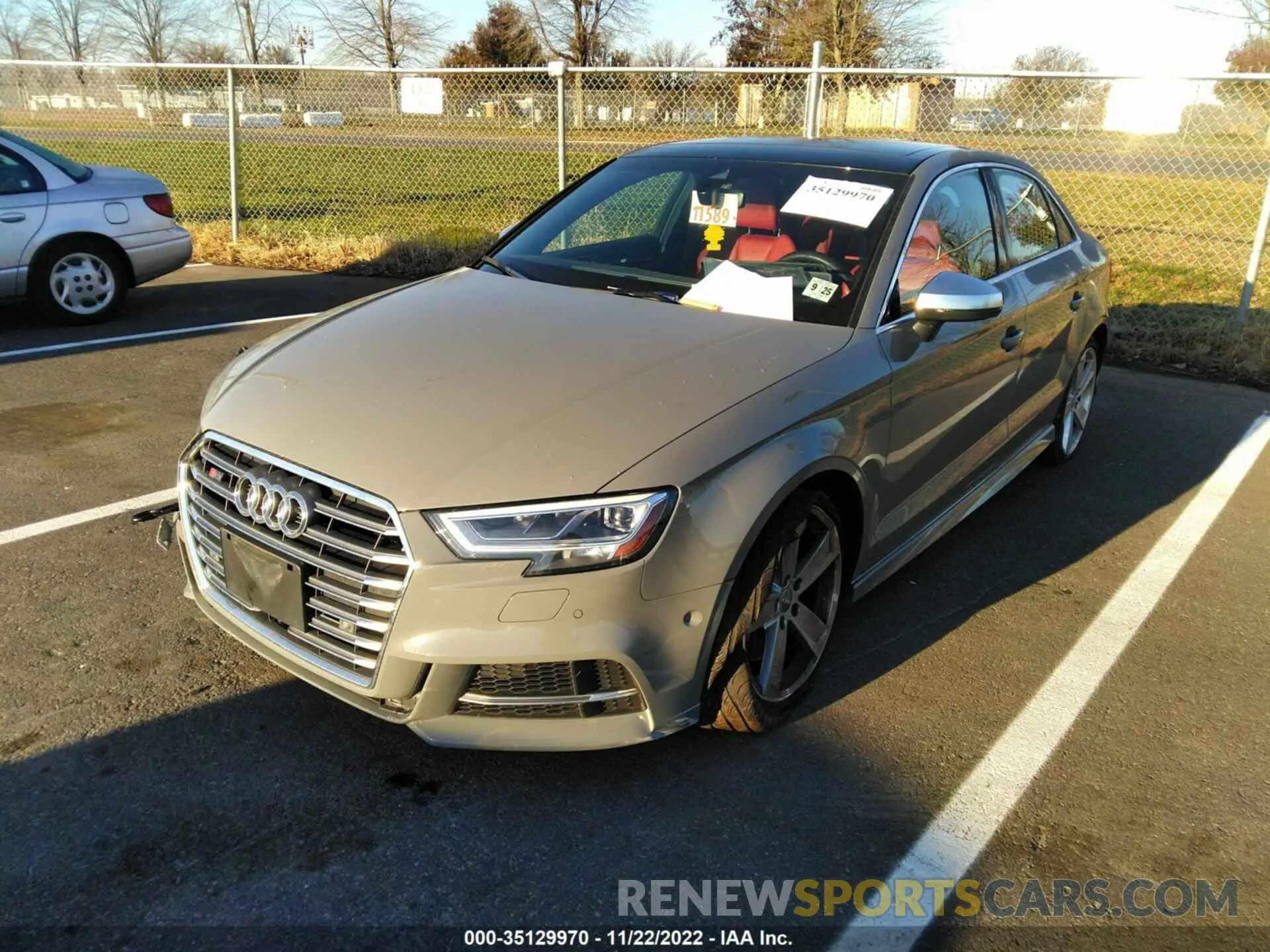 2 fotografías del automóvil dañado WAUE1GFF4LA092894 AUDI S3 2020