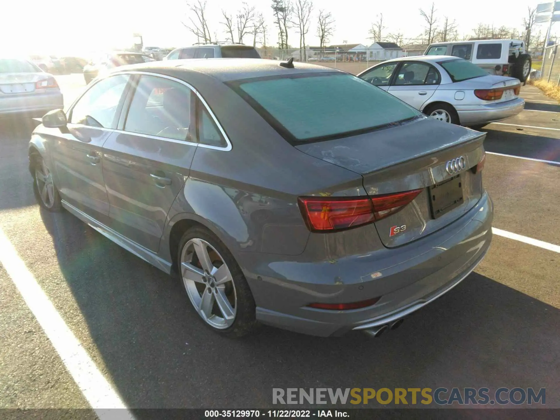 3 fotografías del automóvil dañado WAUE1GFF4LA092894 AUDI S3 2020