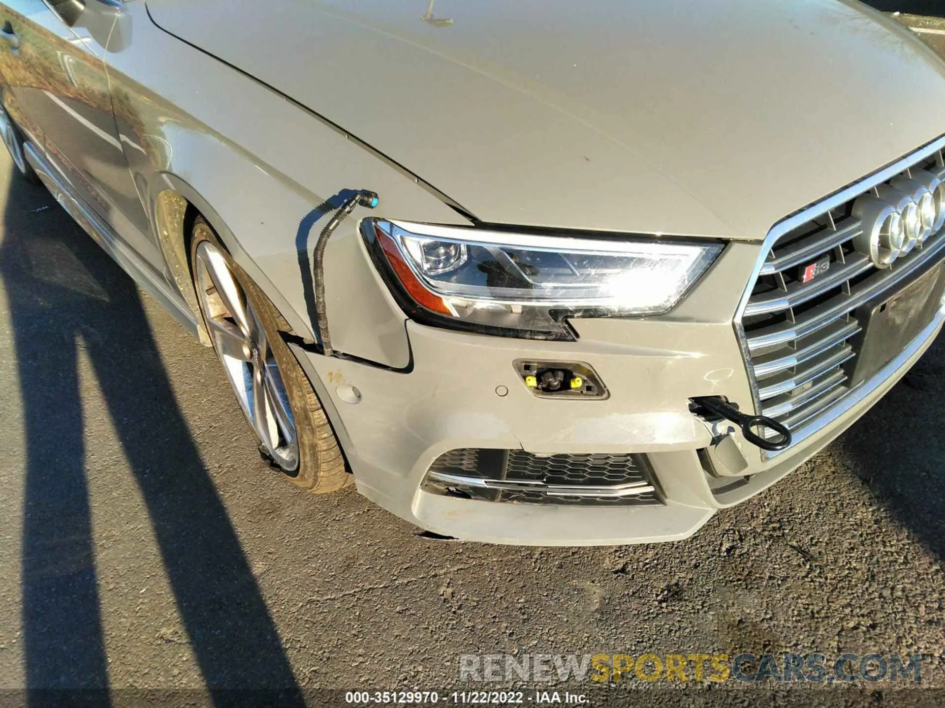 6 fotografías del automóvil dañado WAUE1GFF4LA092894 AUDI S3 2020