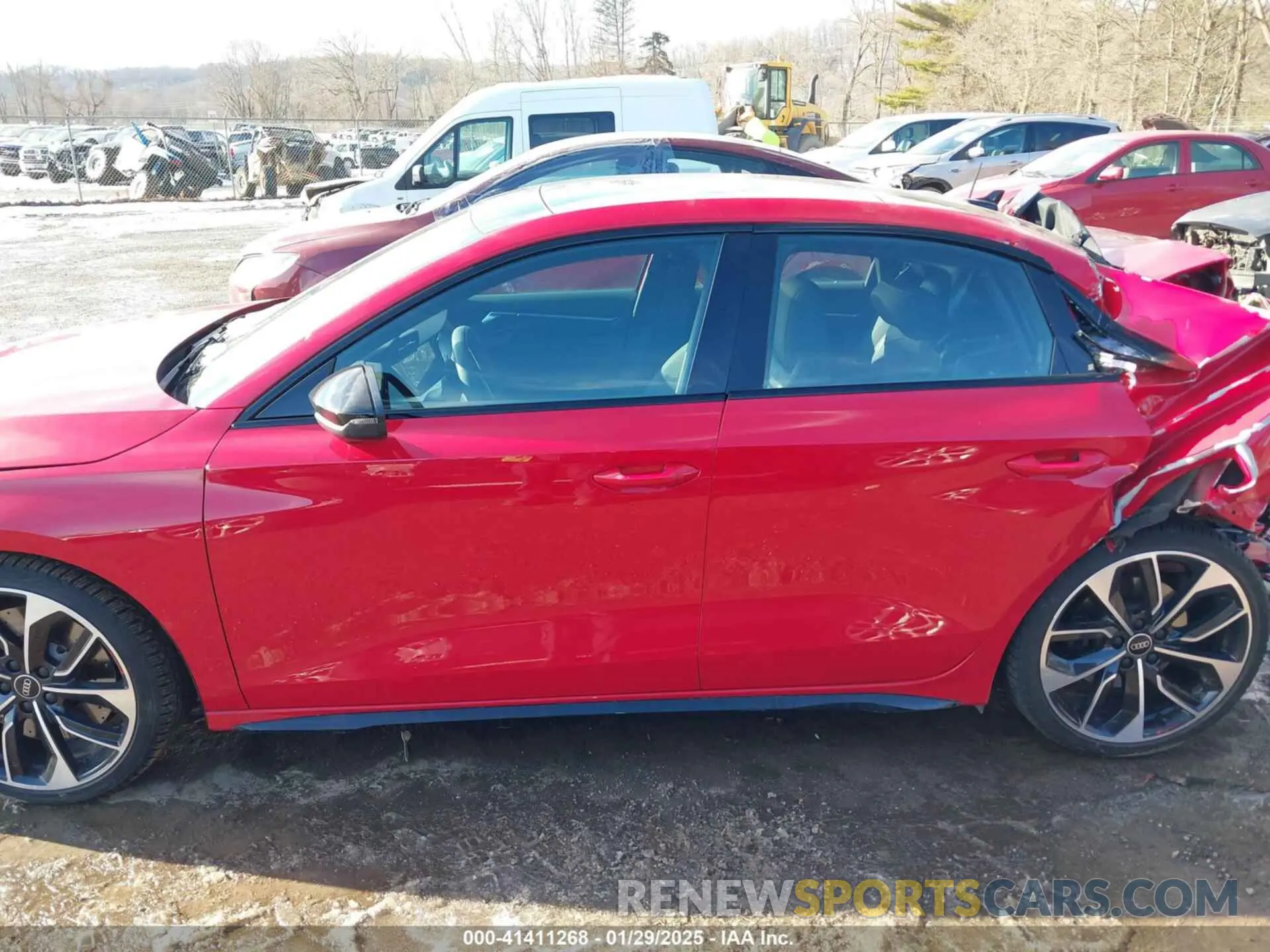 15 fotografías del automóvil dañado WAUH3DGY0NA096918 AUDI S3 2022