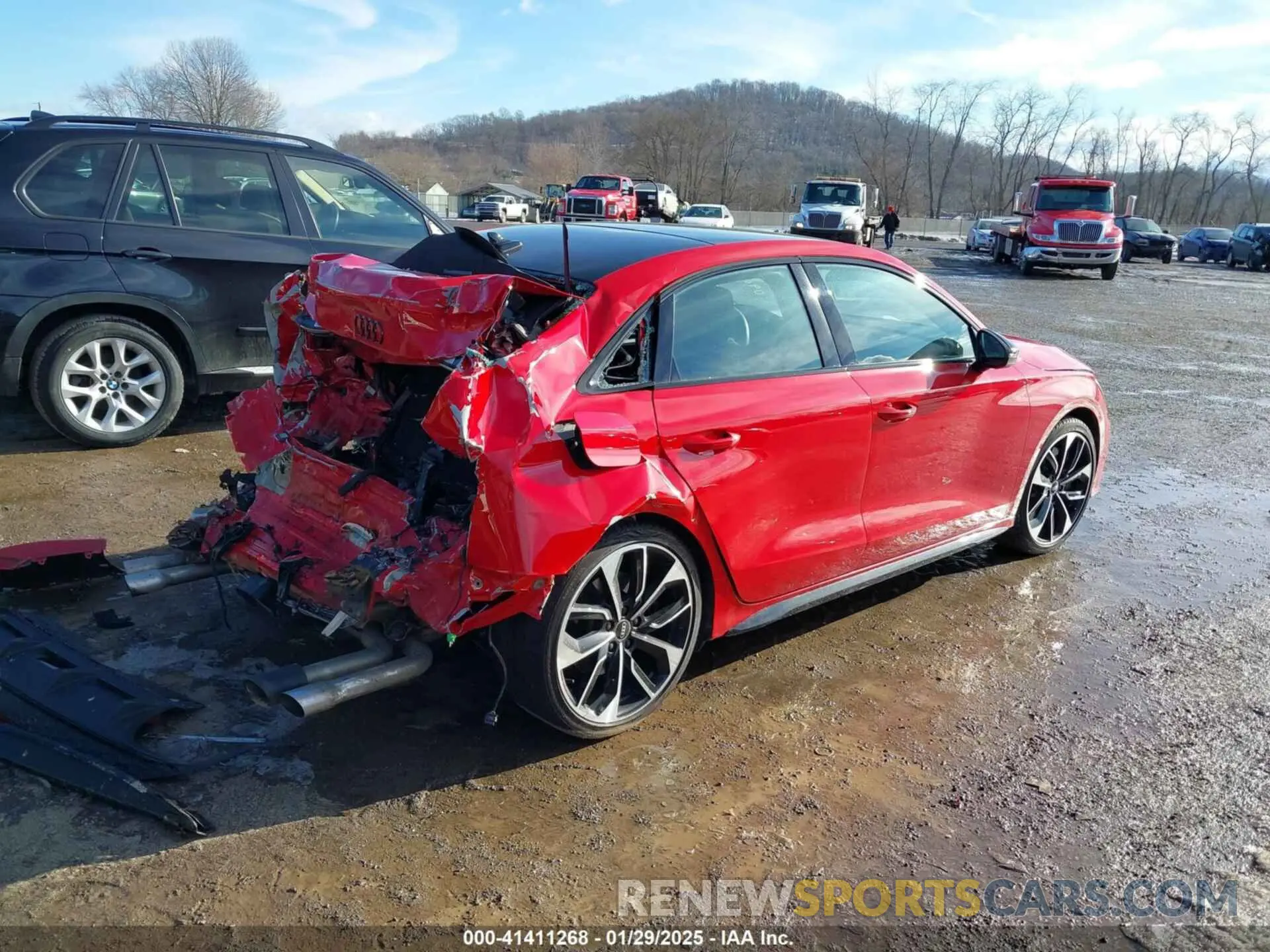 4 fotografías del automóvil dañado WAUH3DGY0NA096918 AUDI S3 2022