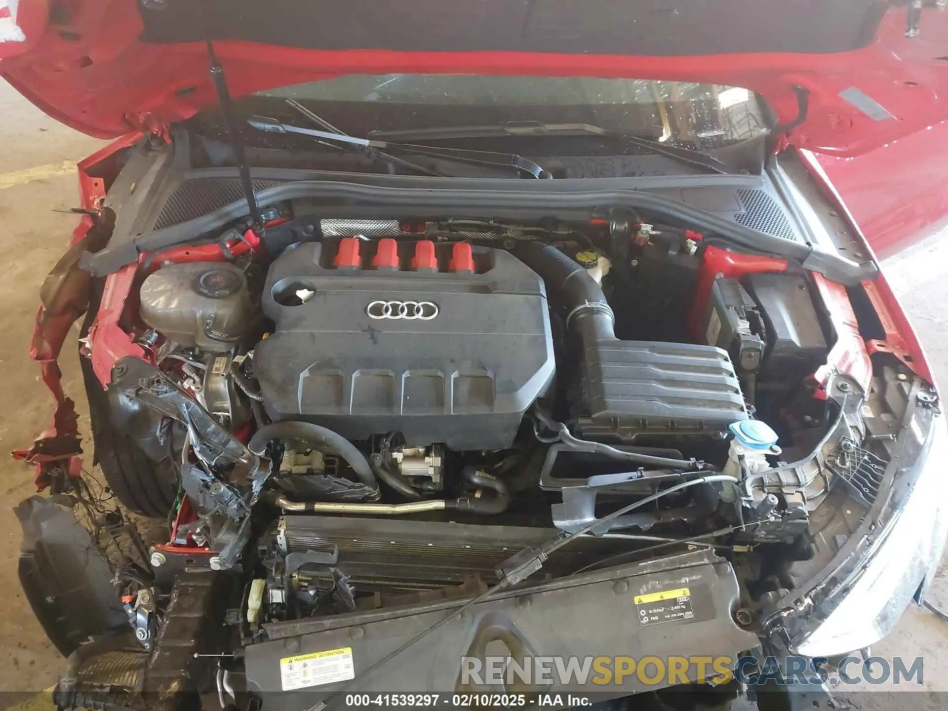 10 fotografías del automóvil dañado WAUH3DGY5NA060691 AUDI S3 2022