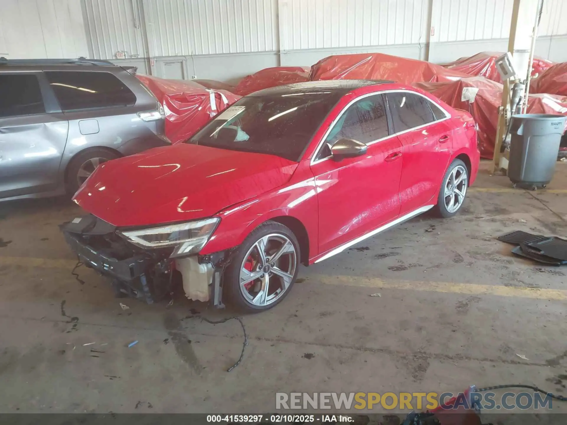 2 fotografías del automóvil dañado WAUH3DGY5NA060691 AUDI S3 2022