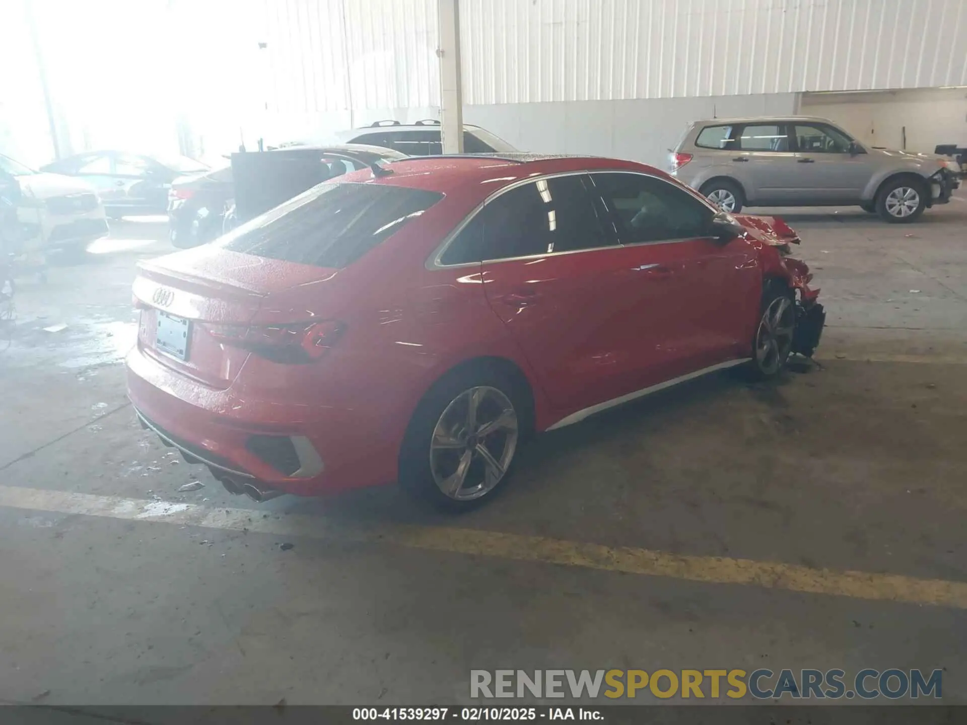 4 fotografías del automóvil dañado WAUH3DGY5NA060691 AUDI S3 2022