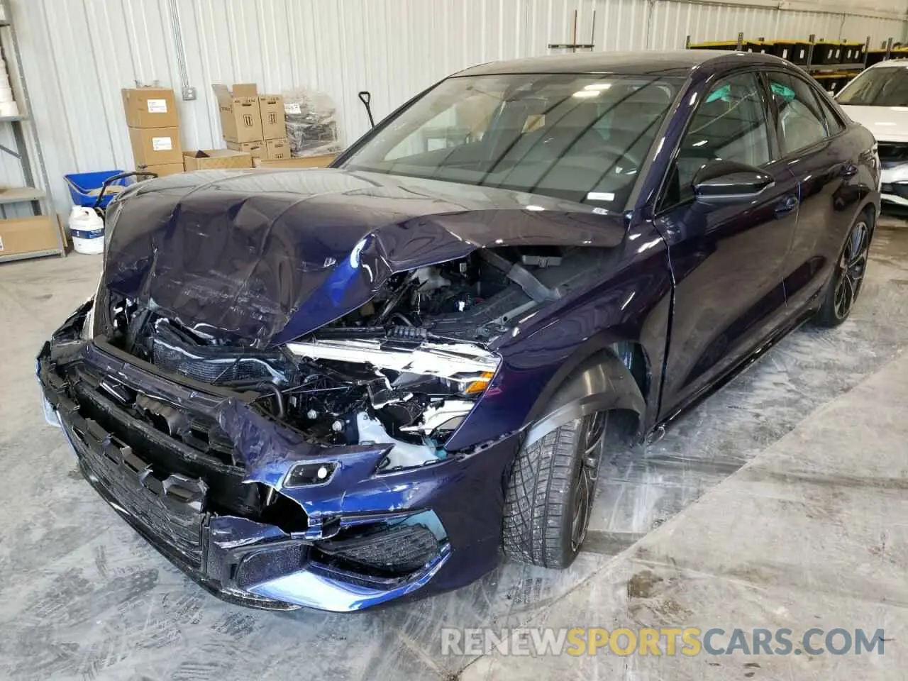 2 fotografías del automóvil dañado WAUH3DGY6NA003464 AUDI S3 2022