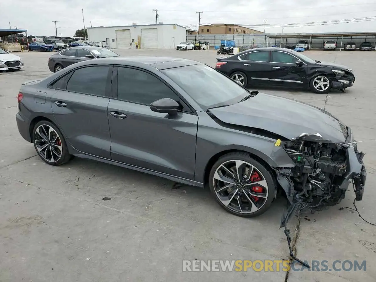 4 fotografías del automóvil dañado WAUJ3DGY5PA099401 AUDI S3 2023