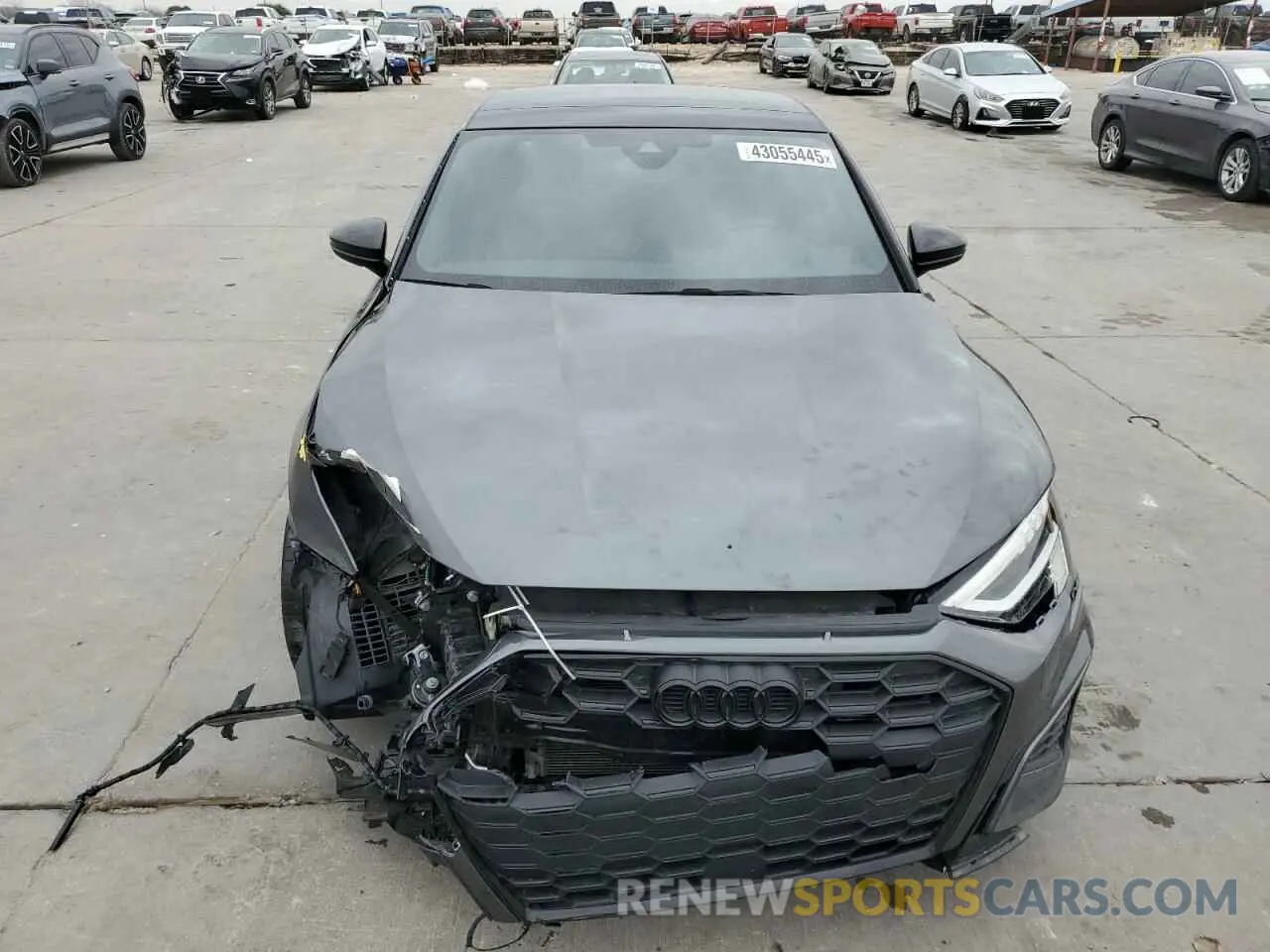 5 fotografías del automóvil dañado WAUJ3DGY5PA099401 AUDI S3 2023