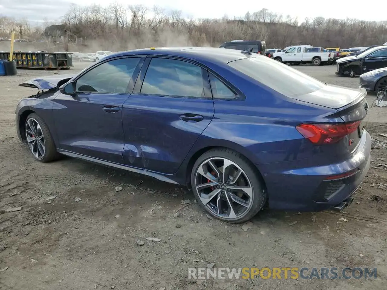 2 fotografías del automóvil dañado WAUH3DGY3RA138228 AUDI S3 2024