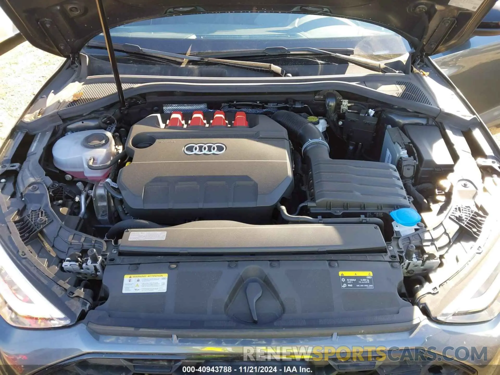 10 fotografías del automóvil dañado WAUH3DGY5RA083068 AUDI S3 2024