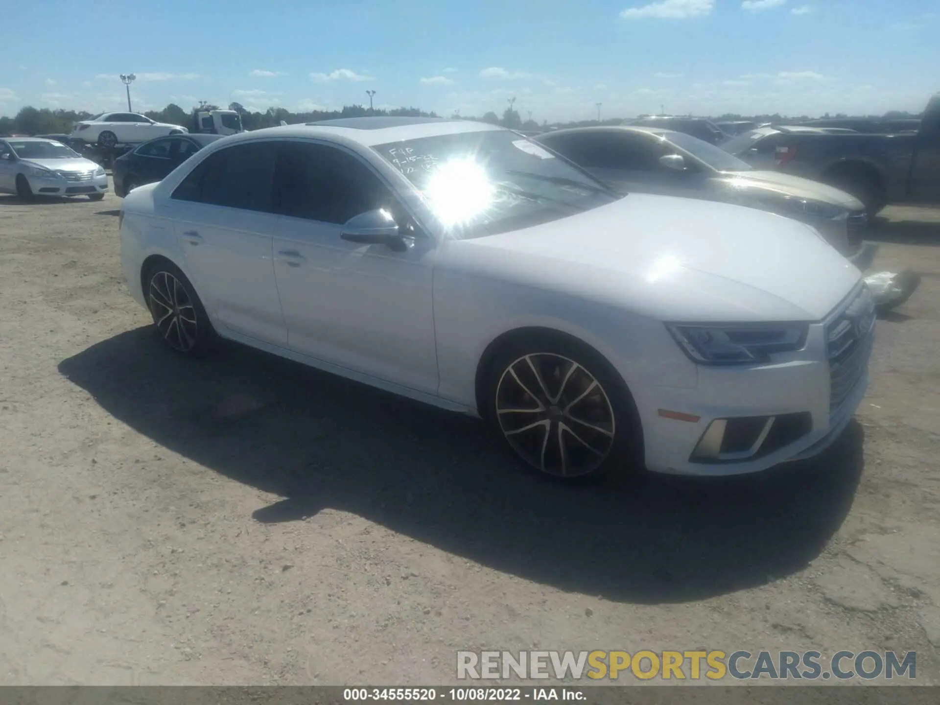 1 fotografías del automóvil dañado WAUA4AF45KA109184 AUDI S4 2019