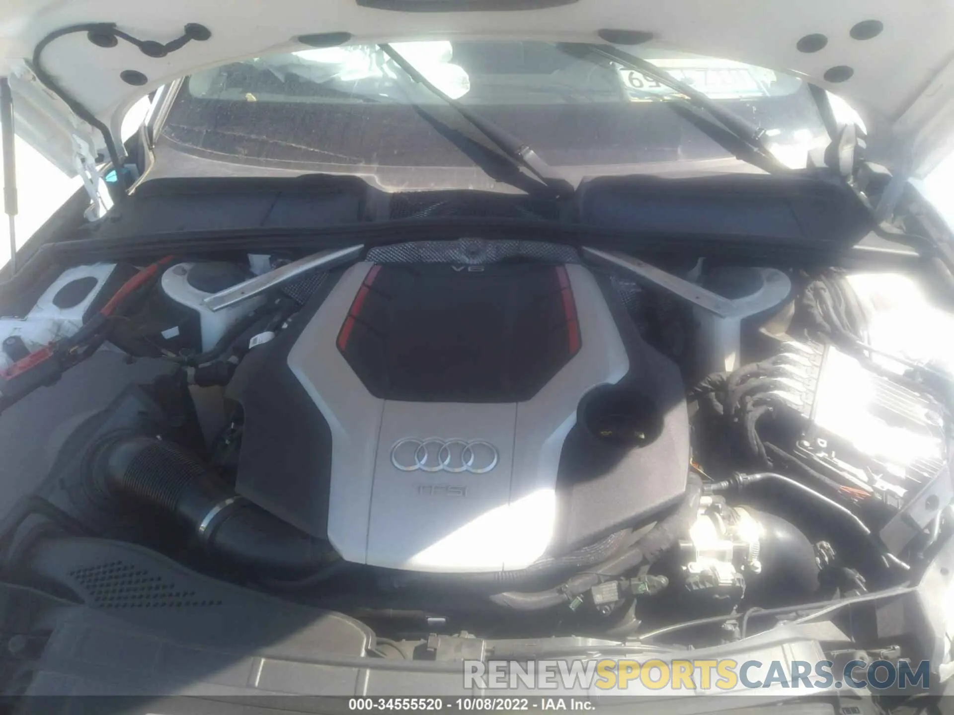 10 fotografías del automóvil dañado WAUA4AF45KA109184 AUDI S4 2019