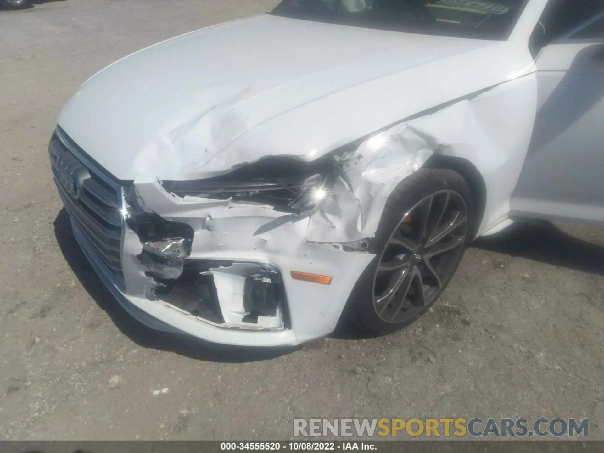 6 fotografías del automóvil dañado WAUA4AF45KA109184 AUDI S4 2019