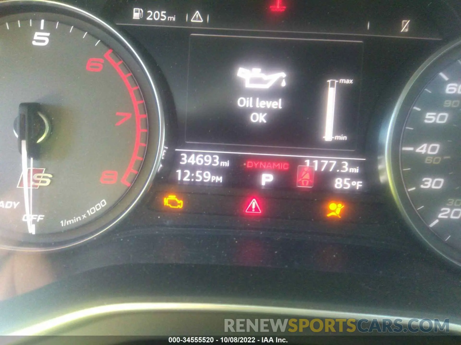 7 fotografías del automóvil dañado WAUA4AF45KA109184 AUDI S4 2019