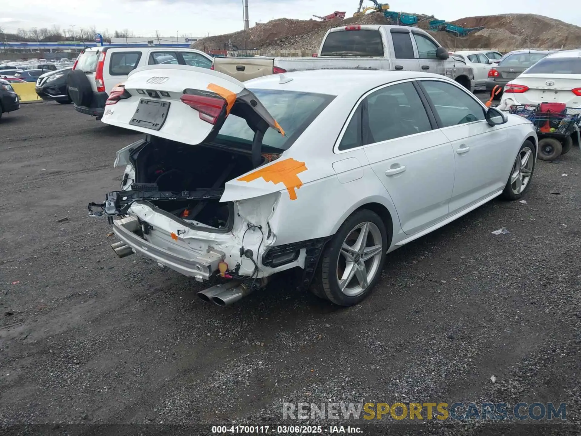 4 fotografías del automóvil dañado WAUB4AF46KA028361 AUDI S4 2019