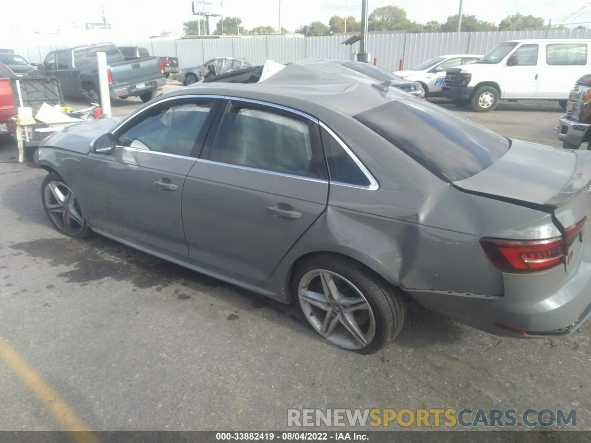 3 fotografías del automóvil dañado WAUB4AF46KA029087 AUDI S4 2019