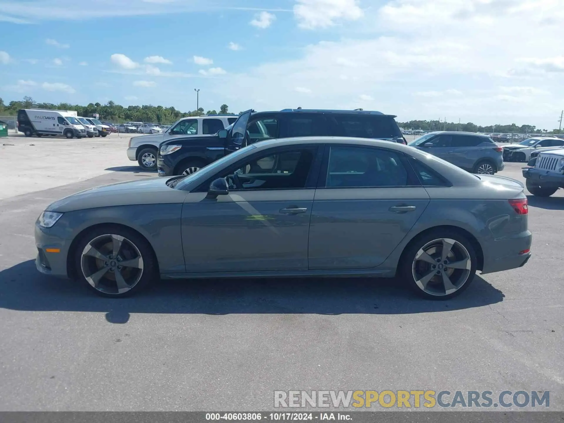 14 fotografías del automóvil dañado WAUB4AF49KA115784 AUDI S4 2019