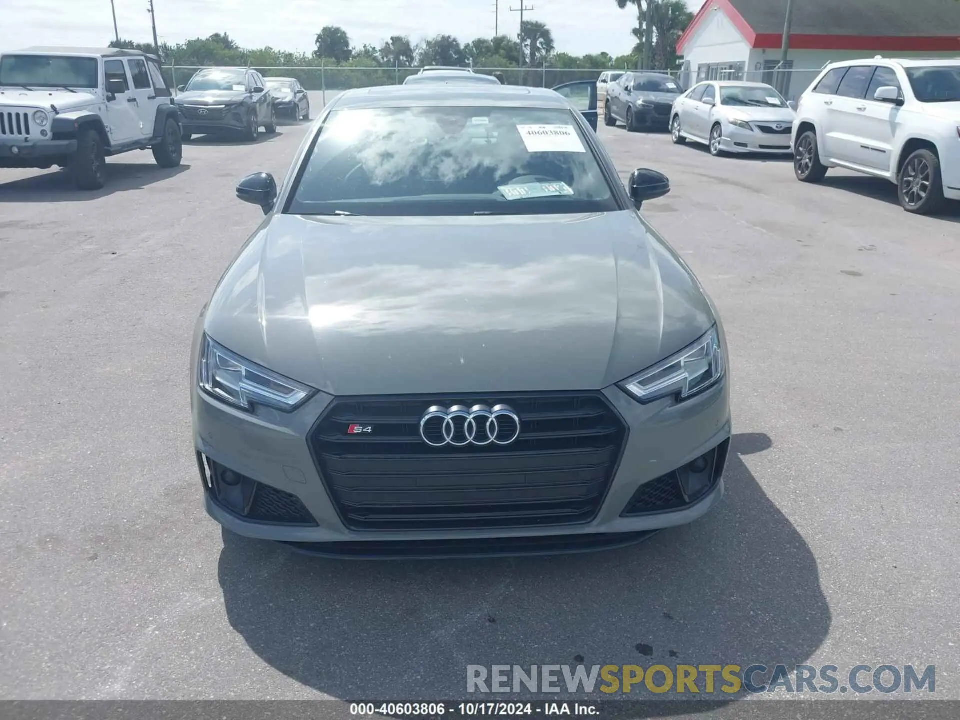 6 fotografías del automóvil dañado WAUB4AF49KA115784 AUDI S4 2019