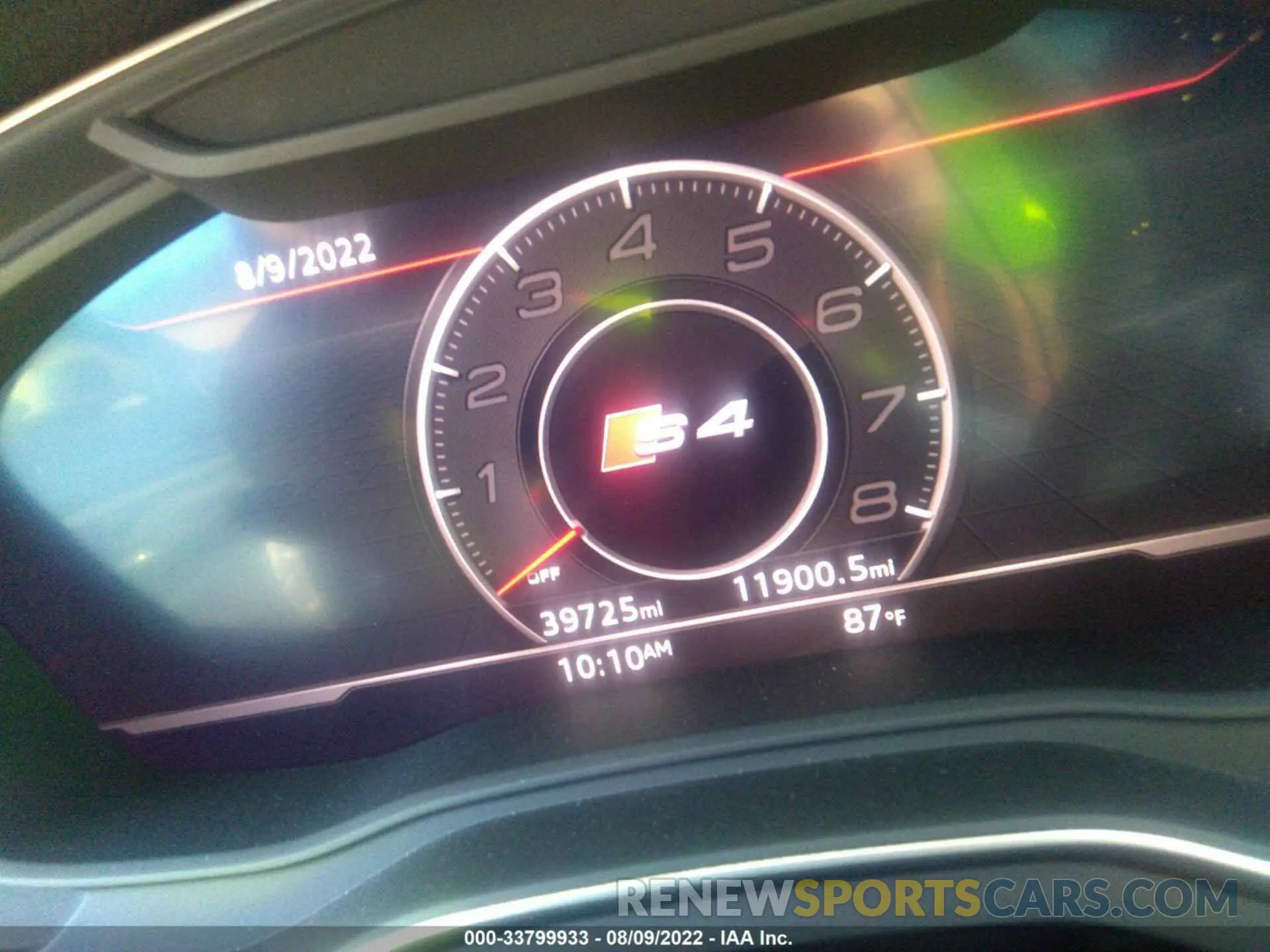 7 fotografías del automóvil dañado WAUB4AF4XKA014995 AUDI S4 2019