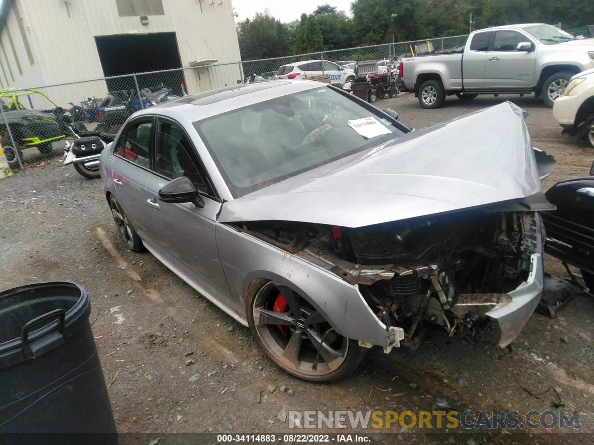 1 fotografías del automóvil dañado WAUB4AF4XKA110822 AUDI S4 2019