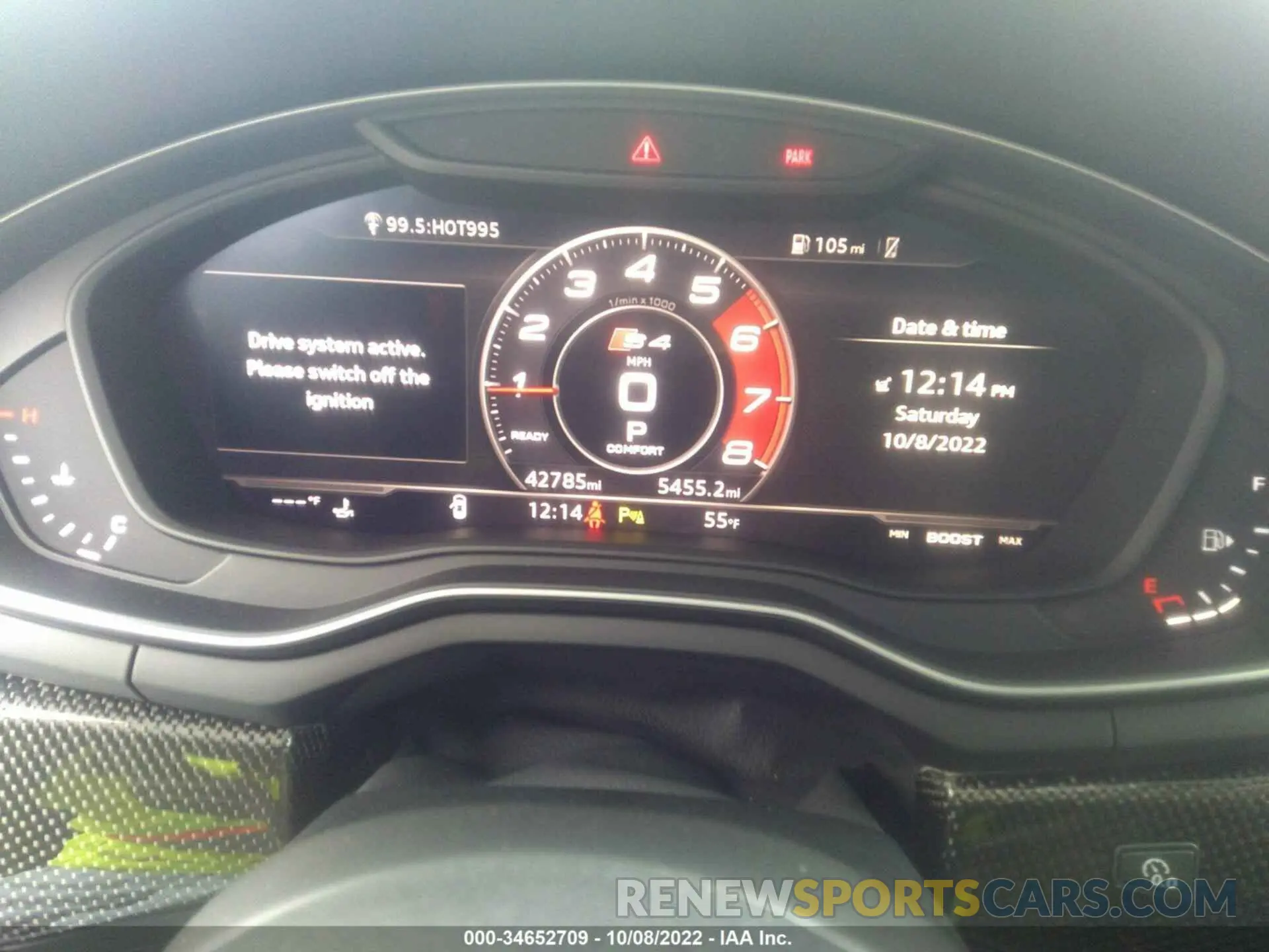 7 fotografías del automóvil dañado WAUC4AF44KA001437 AUDI S4 2019