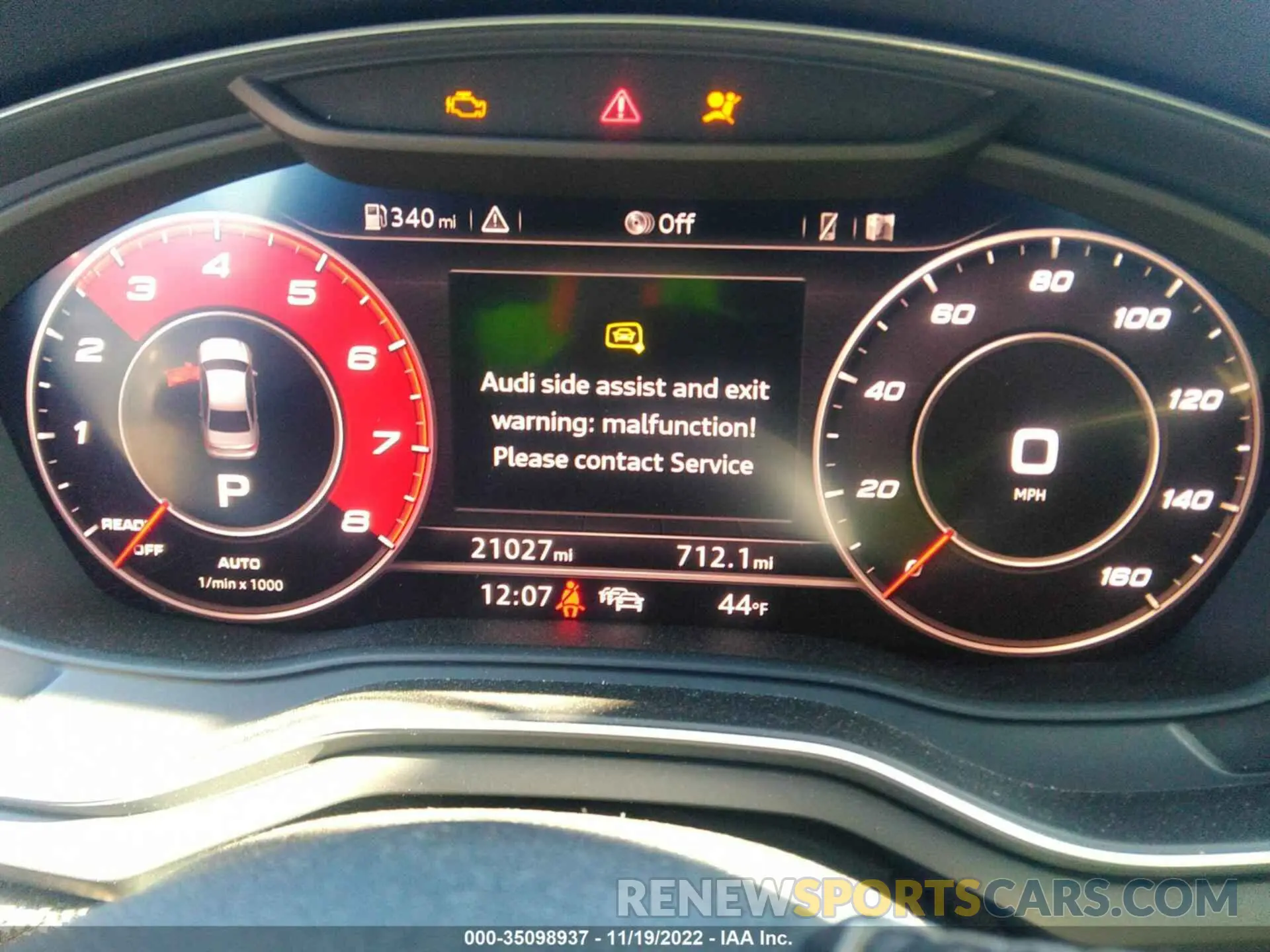 7 fotografías del automóvil dañado WAUC4AF49KA115854 AUDI S4 2019