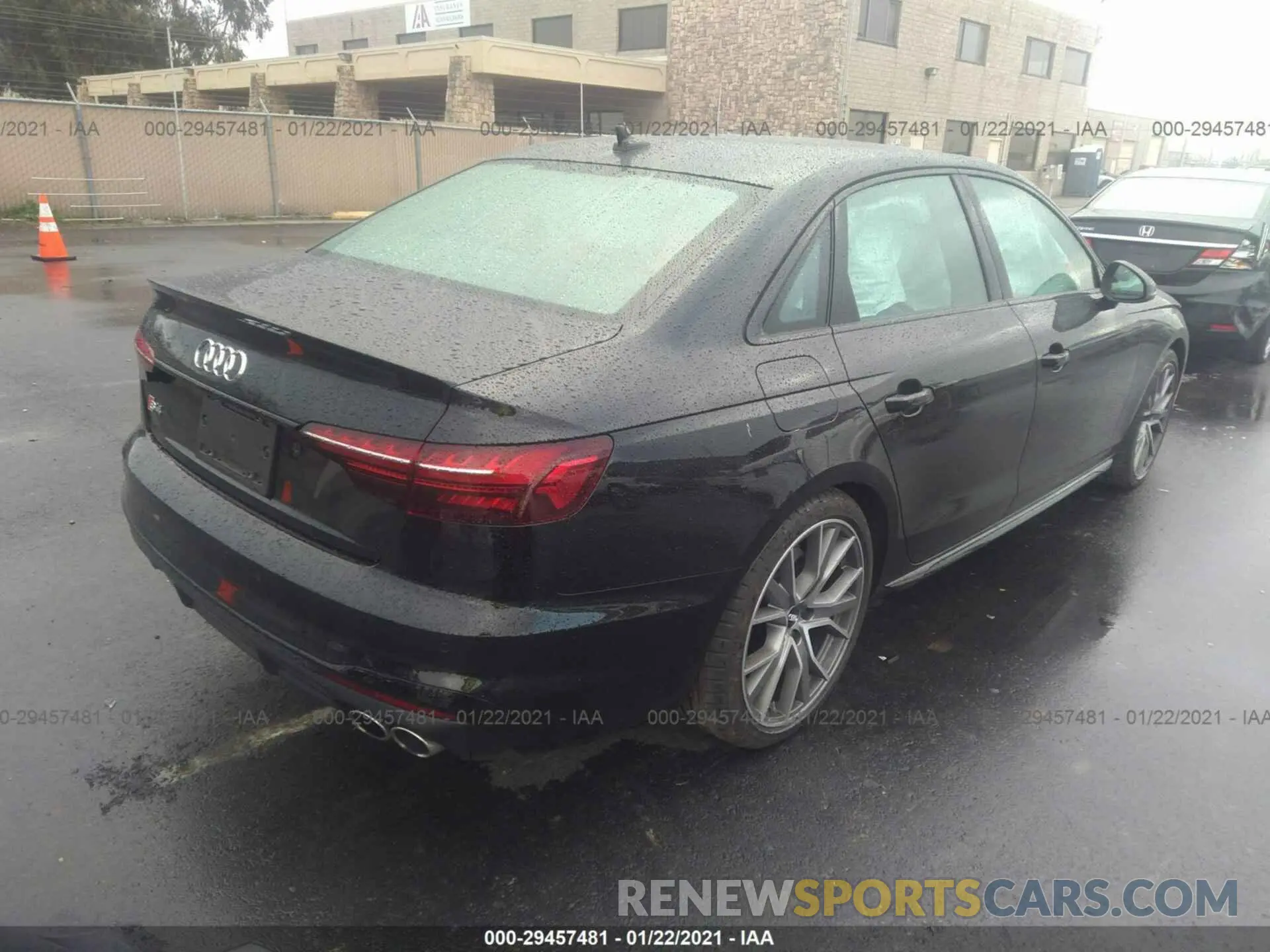 4 fotografías del automóvil dañado WAUB4AF40LA059929 AUDI S4 2020