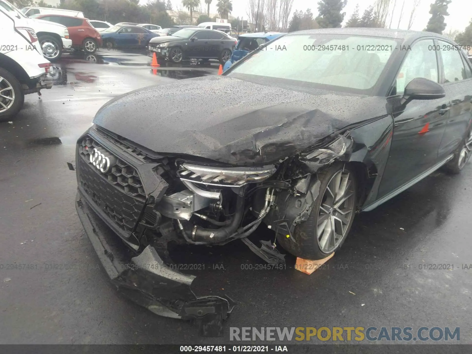 6 fotografías del automóvil dañado WAUB4AF40LA059929 AUDI S4 2020
