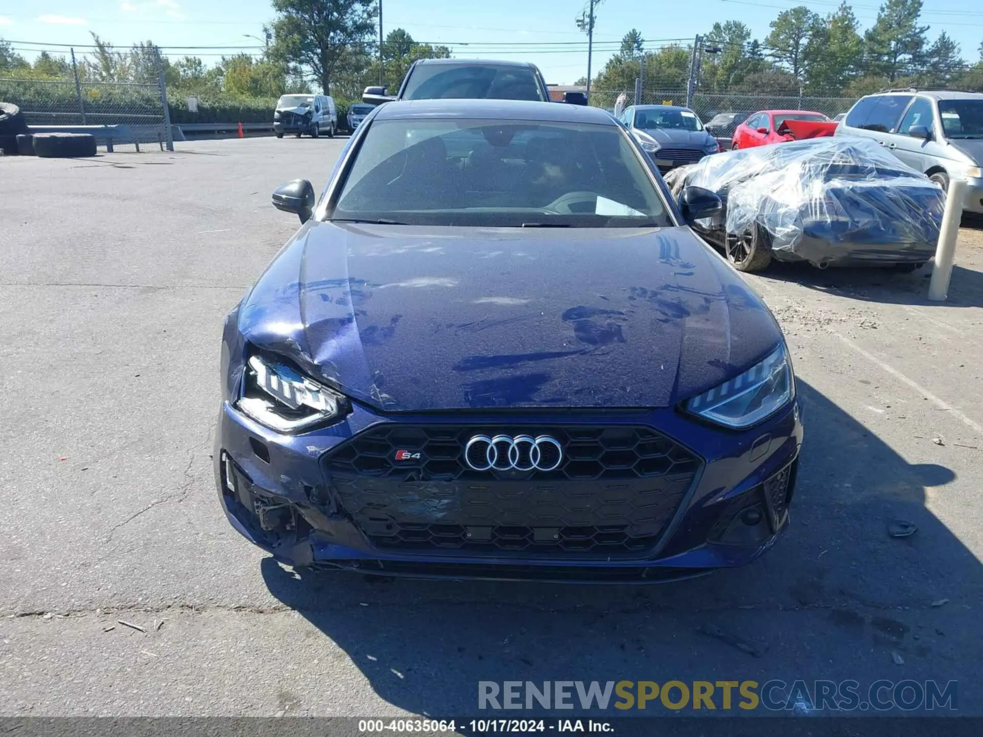 12 fotografías del automóvil dañado WAUC4AF46LA029063 AUDI S4 2020