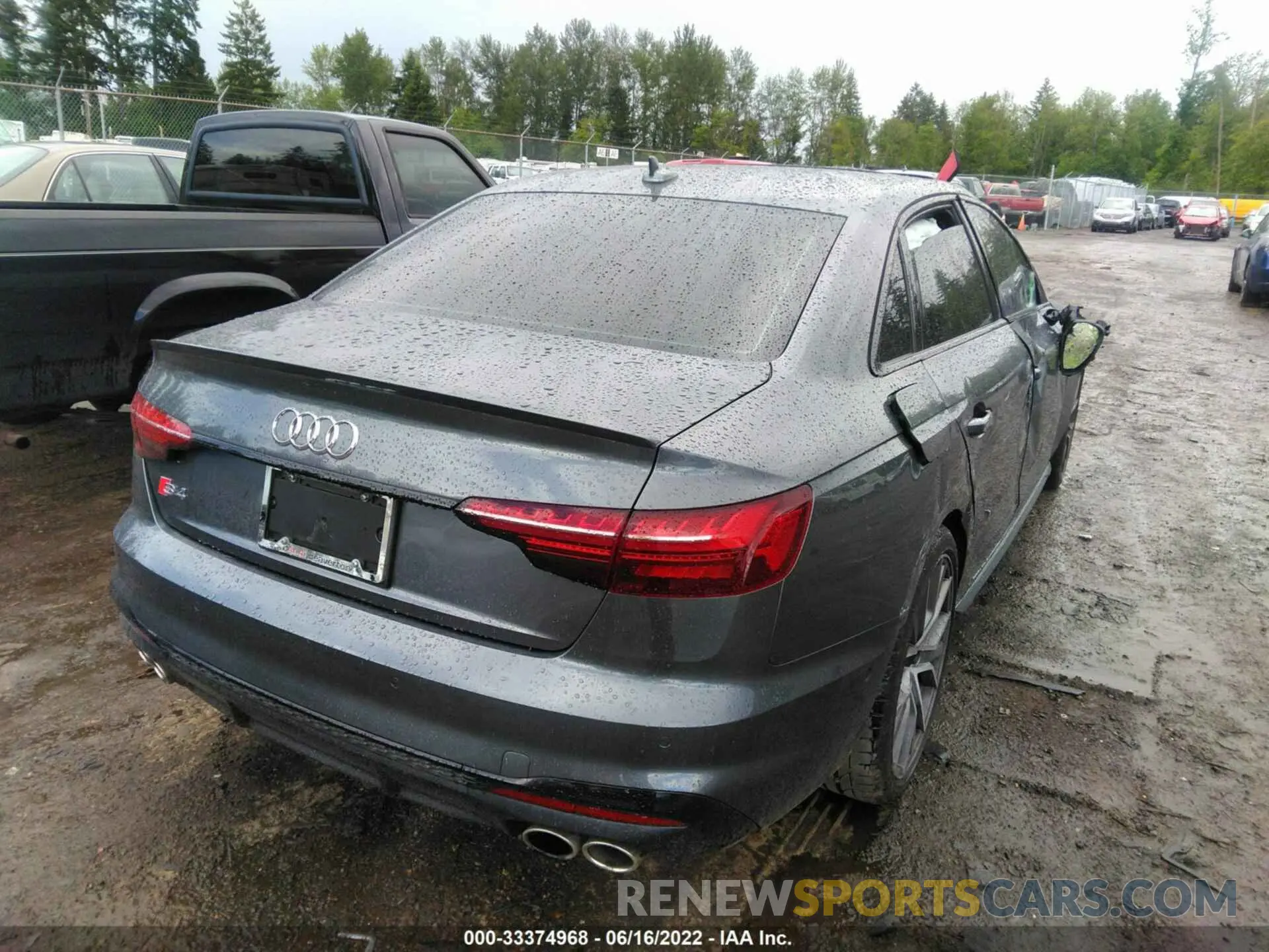 4 fotografías del automóvil dañado WAUC4AF49LA029879 AUDI S4 2020