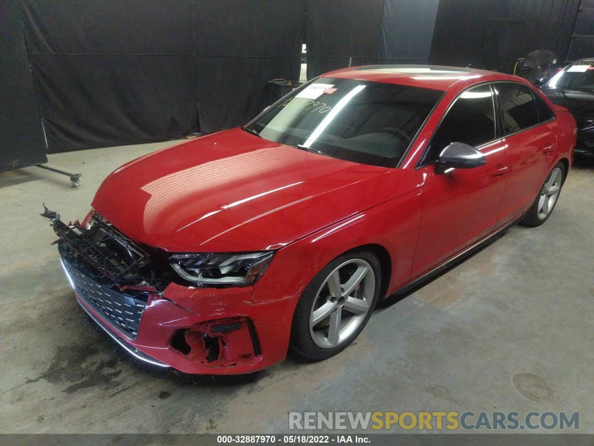 2 fotografías del automóvil dañado WAUB4AF41MA086767 AUDI S4 2021