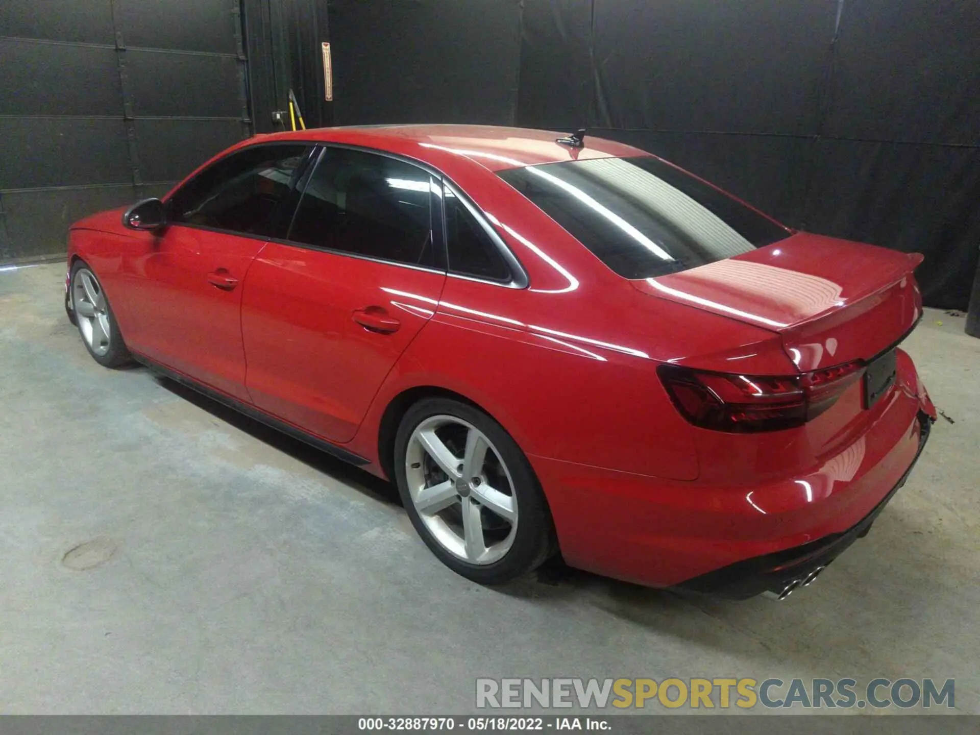 3 fotografías del automóvil dañado WAUB4AF41MA086767 AUDI S4 2021