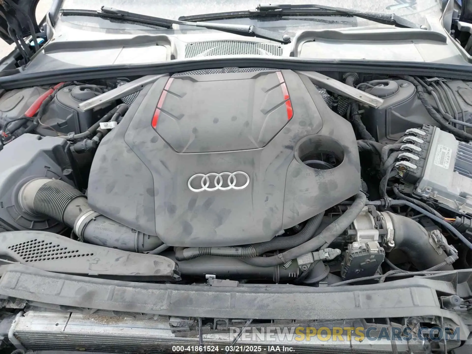 10 fotografías del automóvil dañado WAUB4AF45MA068501 AUDI S4 2021