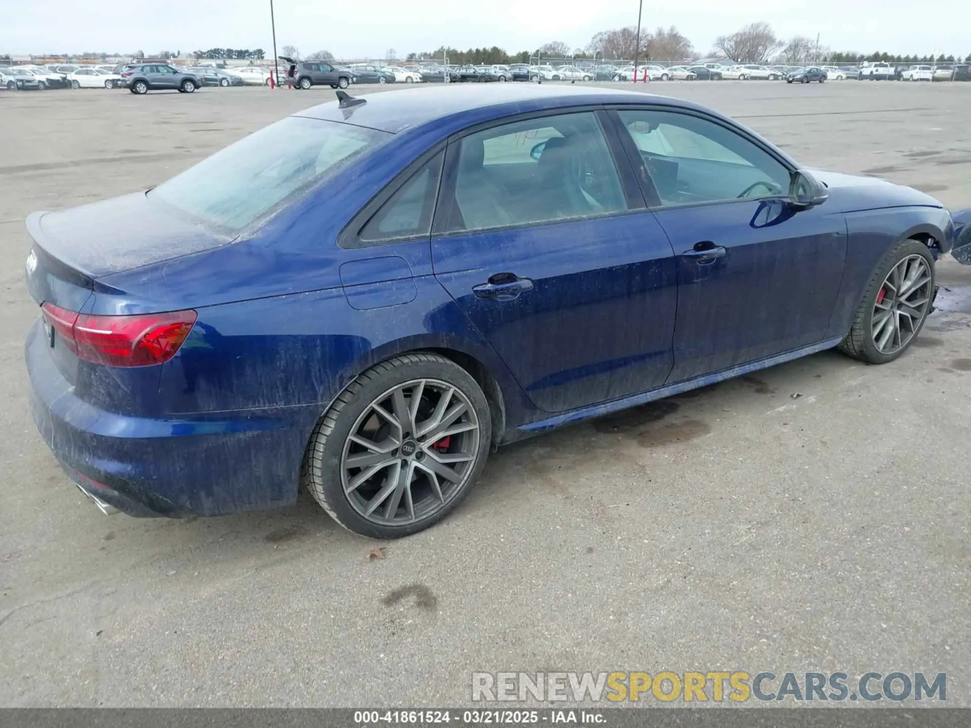 4 fotografías del automóvil dañado WAUB4AF45MA068501 AUDI S4 2021