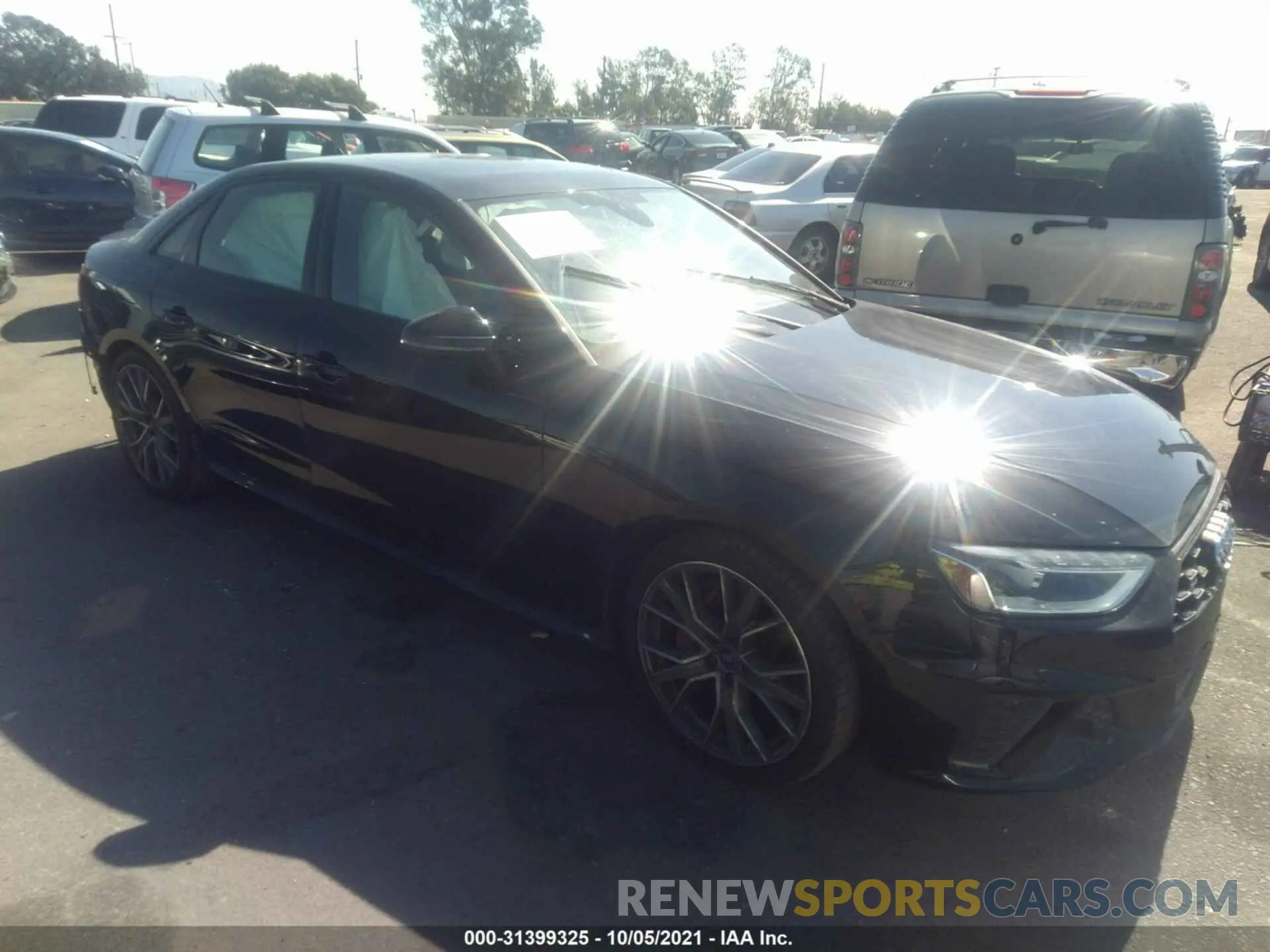 1 fotografías del automóvil dañado WAUB4AF46MA035099 AUDI S4 2021