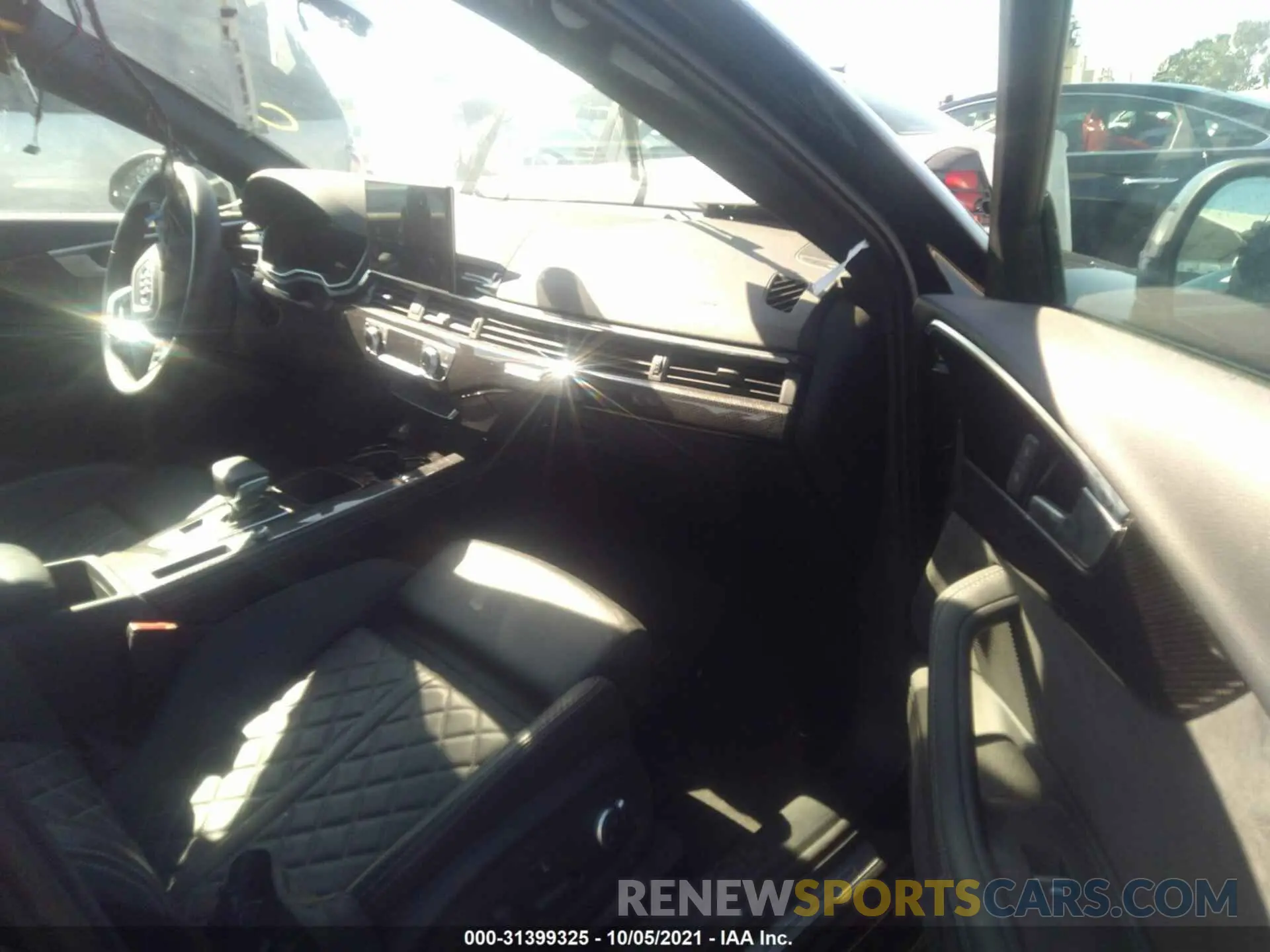 5 fotografías del automóvil dañado WAUB4AF46MA035099 AUDI S4 2021