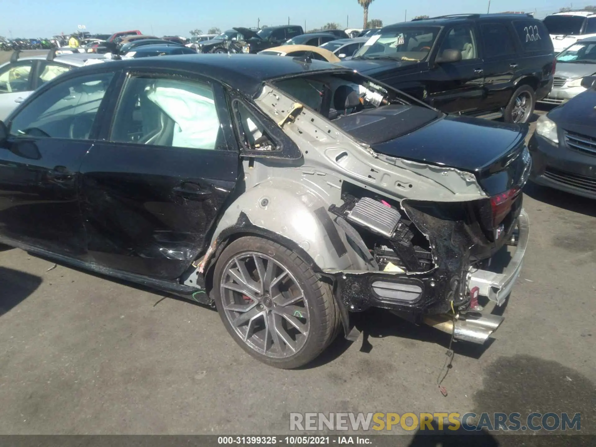 6 fotografías del automóvil dañado WAUB4AF46MA035099 AUDI S4 2021
