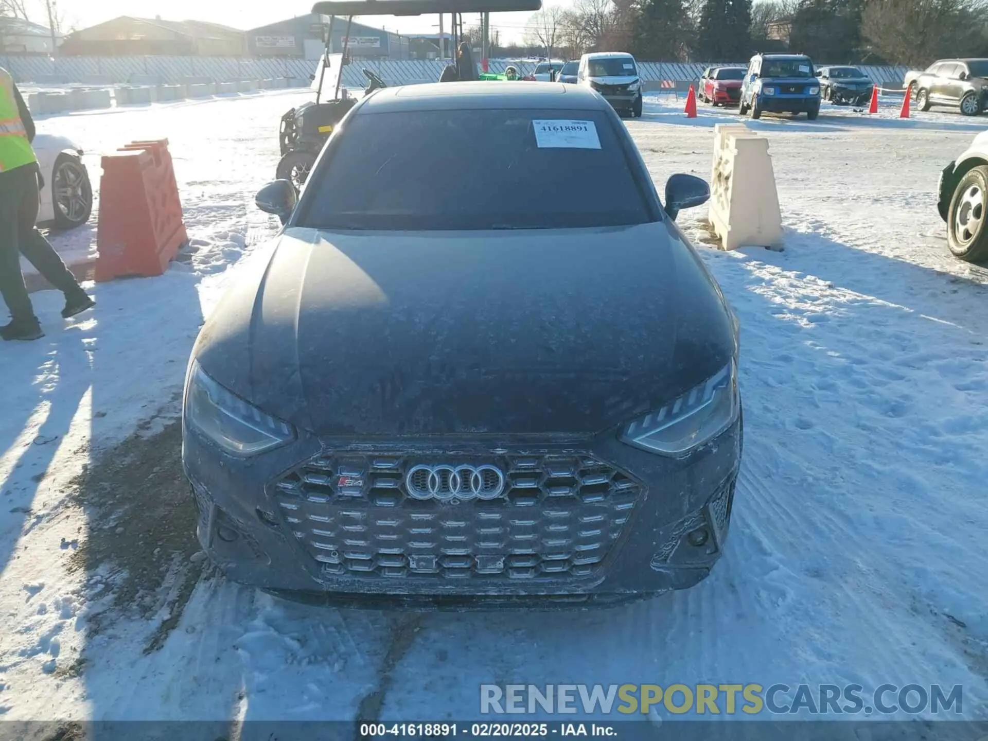 12 fotografías del automóvil dañado WAUB4AF47MA063249 AUDI S4 2021