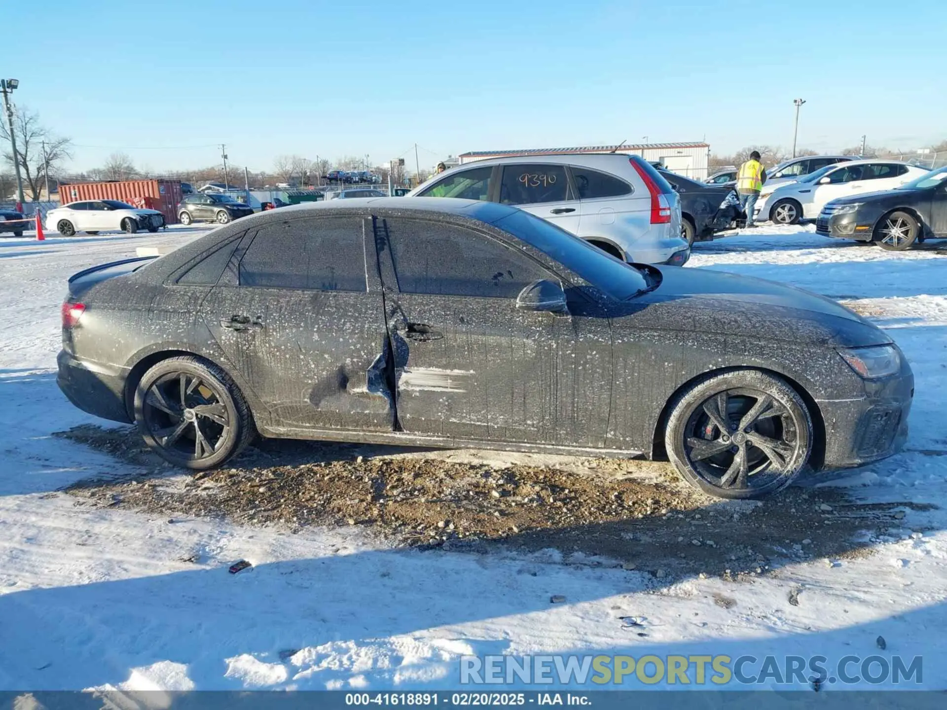 13 fotografías del automóvil dañado WAUB4AF47MA063249 AUDI S4 2021