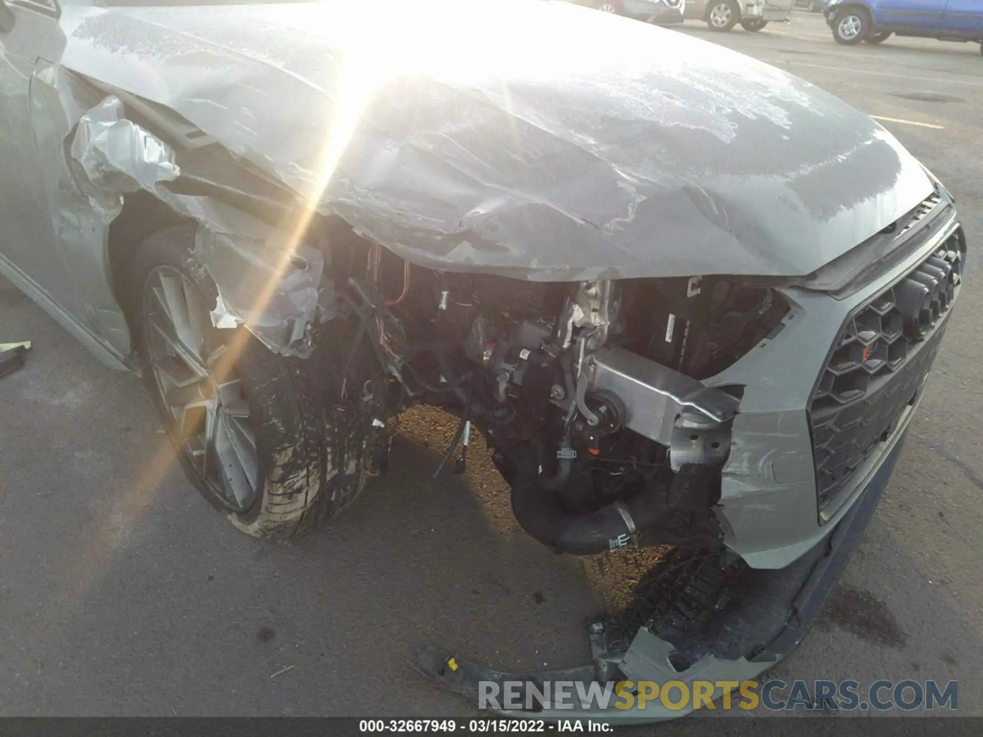 6 fotografías del automóvil dañado WAUB4AF49MA067688 AUDI S4 2021