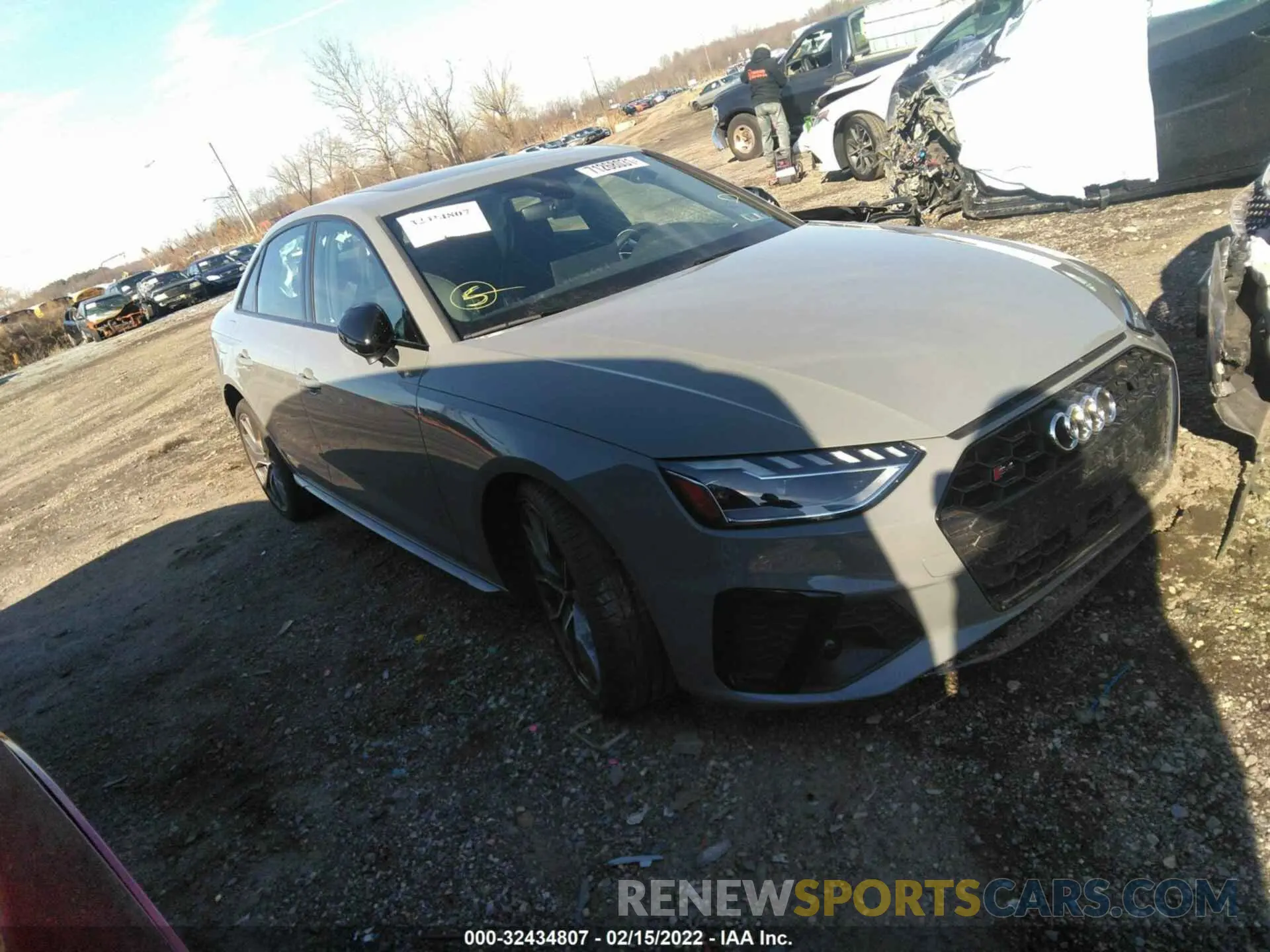 1 fotografías del automóvil dañado WAUB4AF4XMA021609 AUDI S4 2021