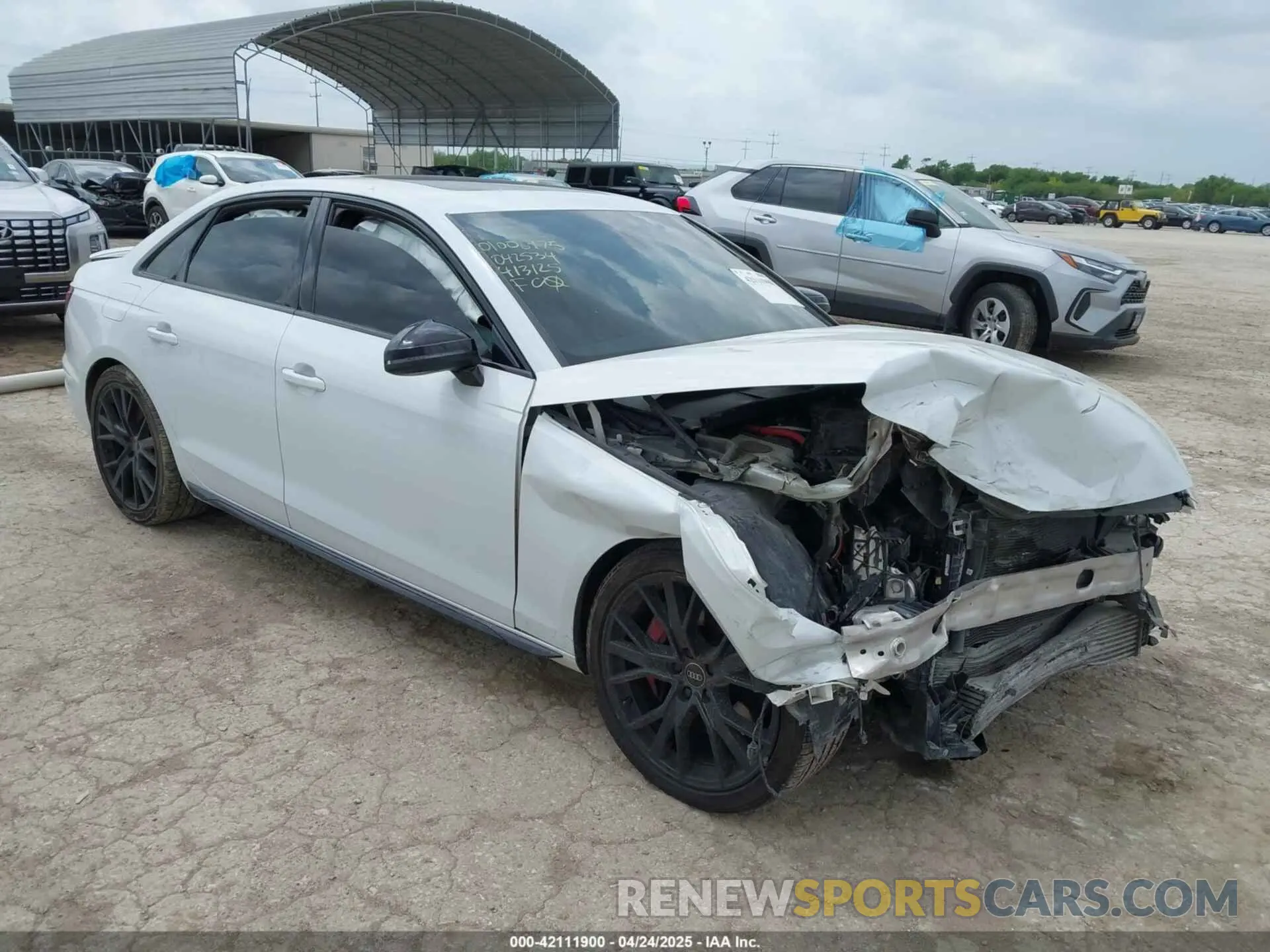 1 fotografías del automóvil dañado WAUB4AF45PA042534 AUDI S4 2023