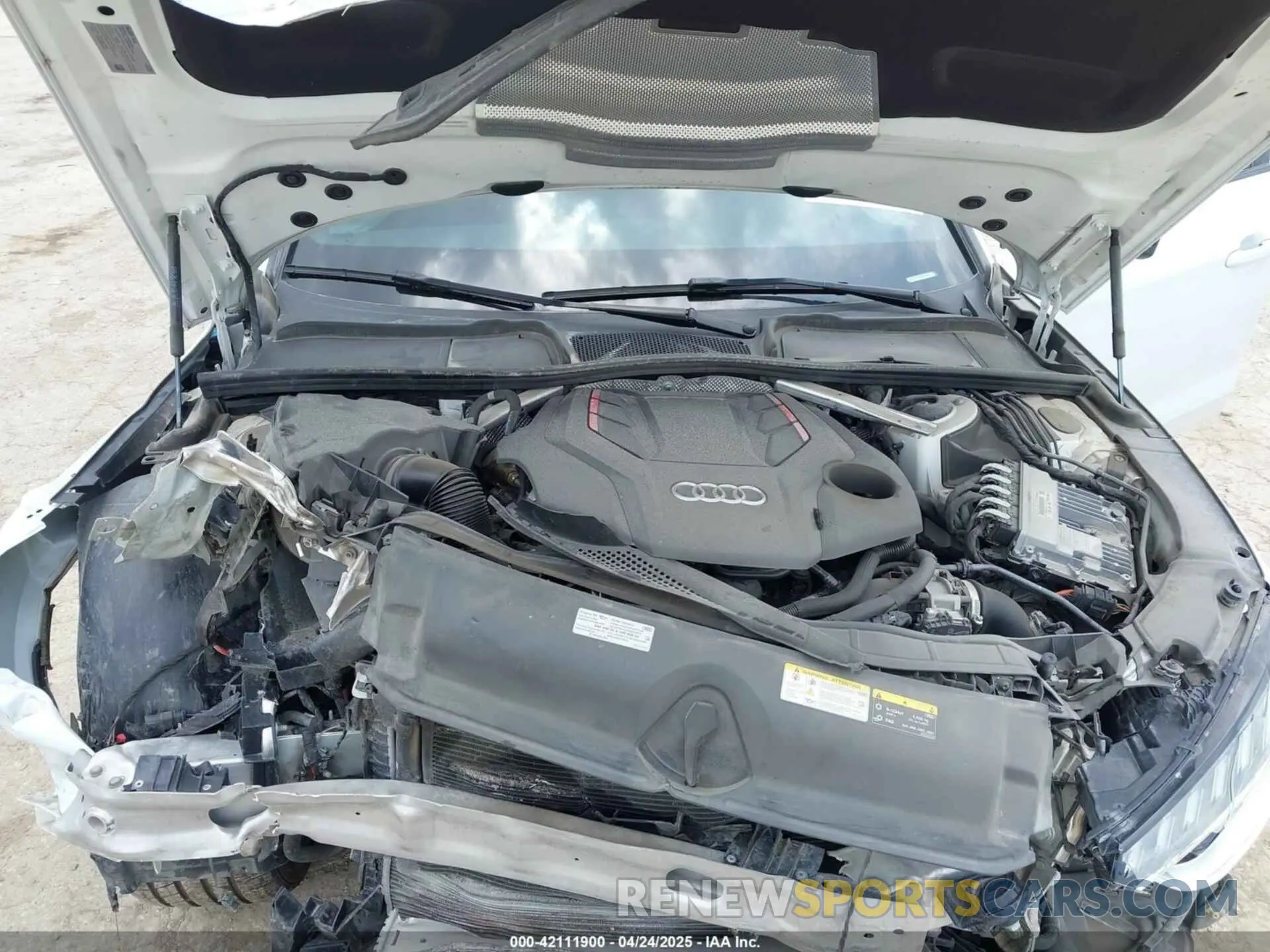 10 fotografías del automóvil dañado WAUB4AF45PA042534 AUDI S4 2023