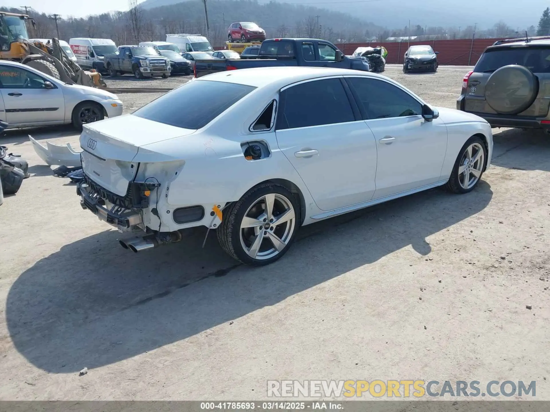 4 fotografías del automóvil dañado WAUB4AF43RA011009 AUDI S4 2024