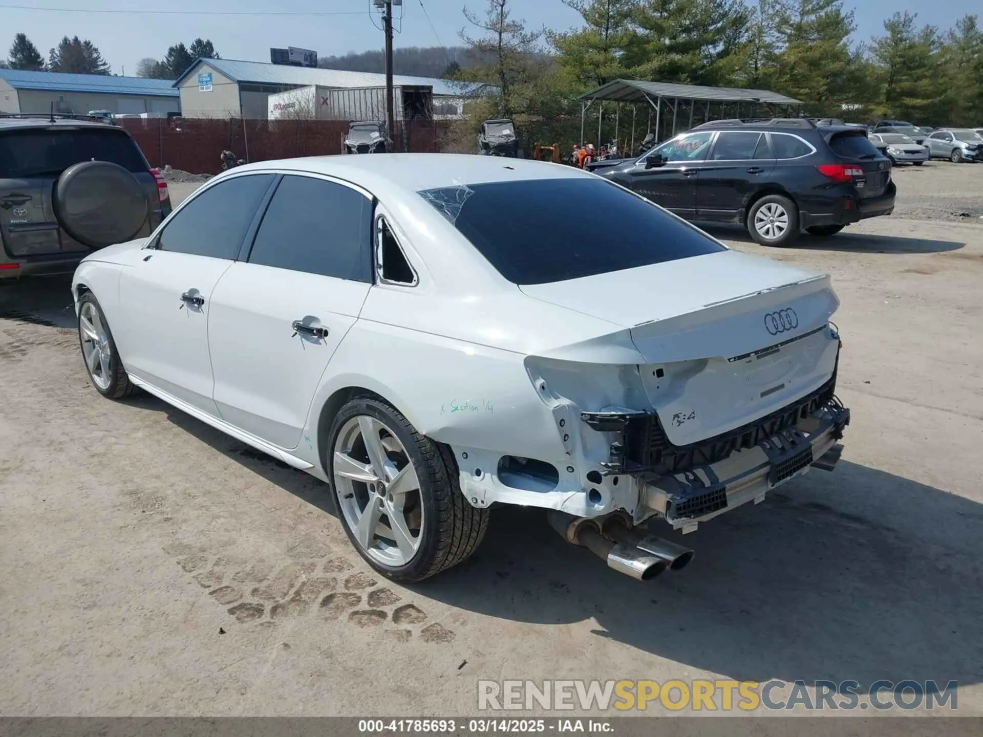 6 fotografías del automóvil dañado WAUB4AF43RA011009 AUDI S4 2024
