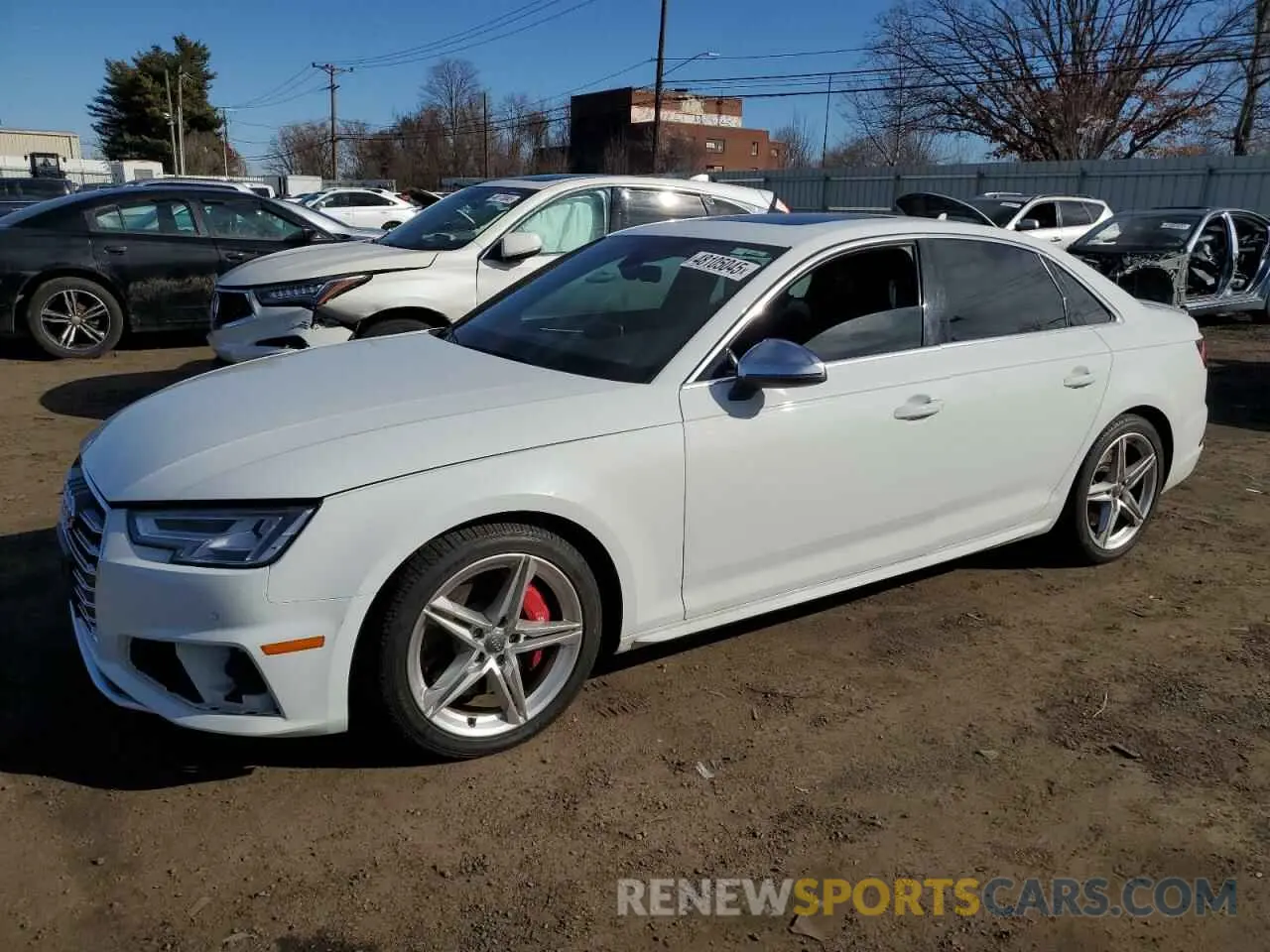 1 fotografías del automóvil dañado WAUB4AF44KA114767 AUDI S4/RS4 2019